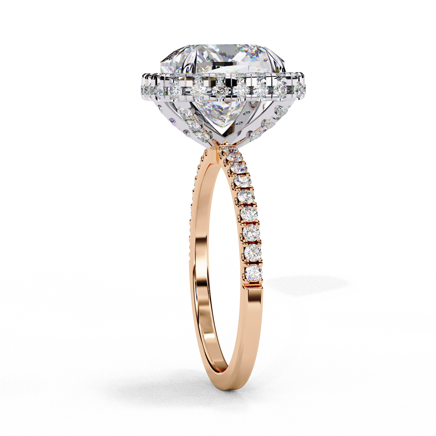 2.75 CT CUSHION Cut Diamond Engagement Ring