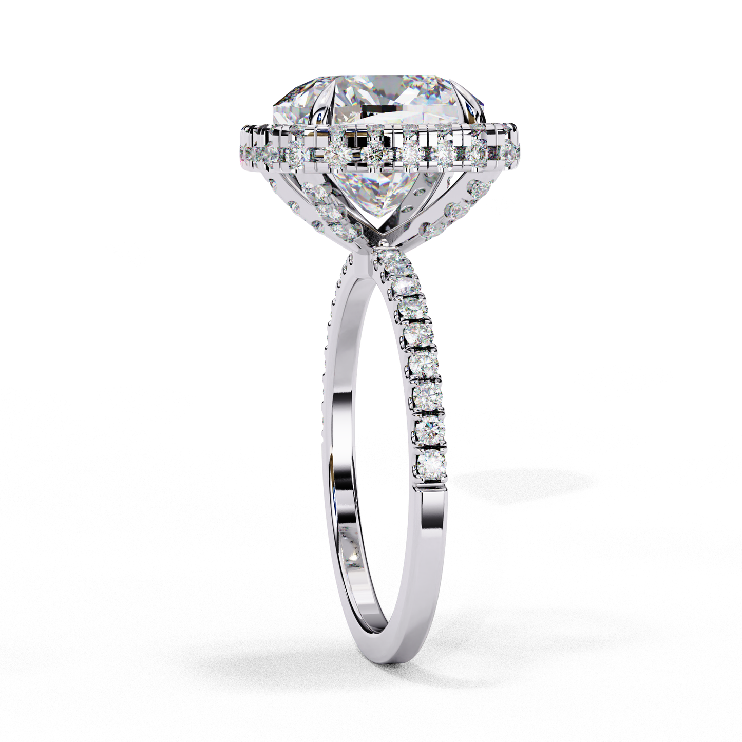 2.75 CT CUSHION Cut Diamond Engagement Ring