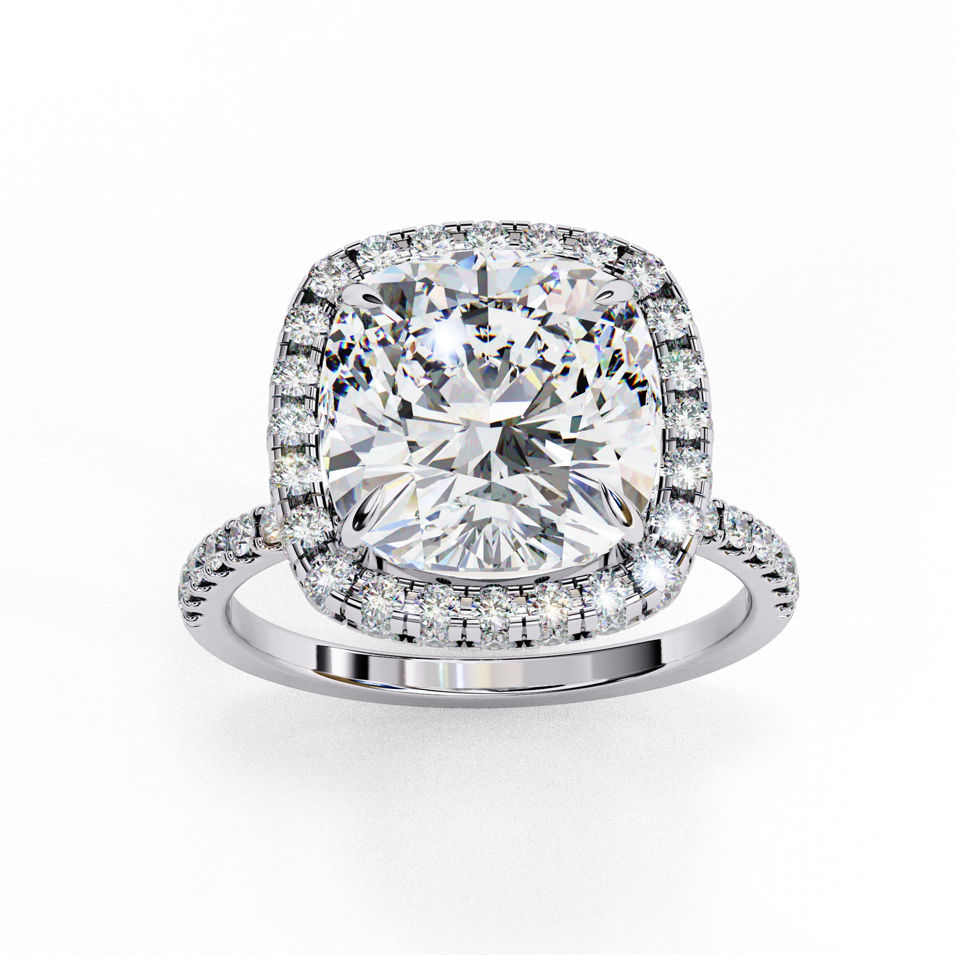 2.75 CT CUSHION Cut Diamond Engagement Ring - Ulight Jewels