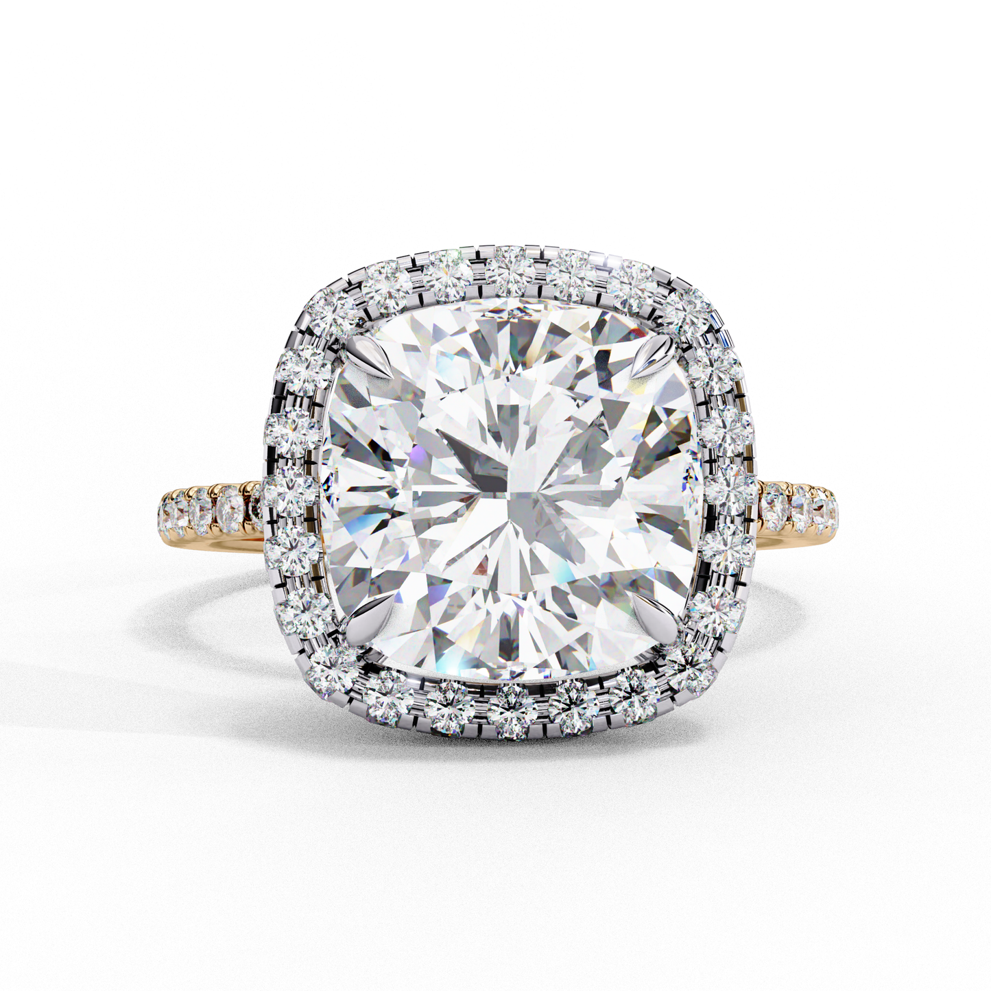 2.75 CT CUSHION Cut Diamond Engagement Ring