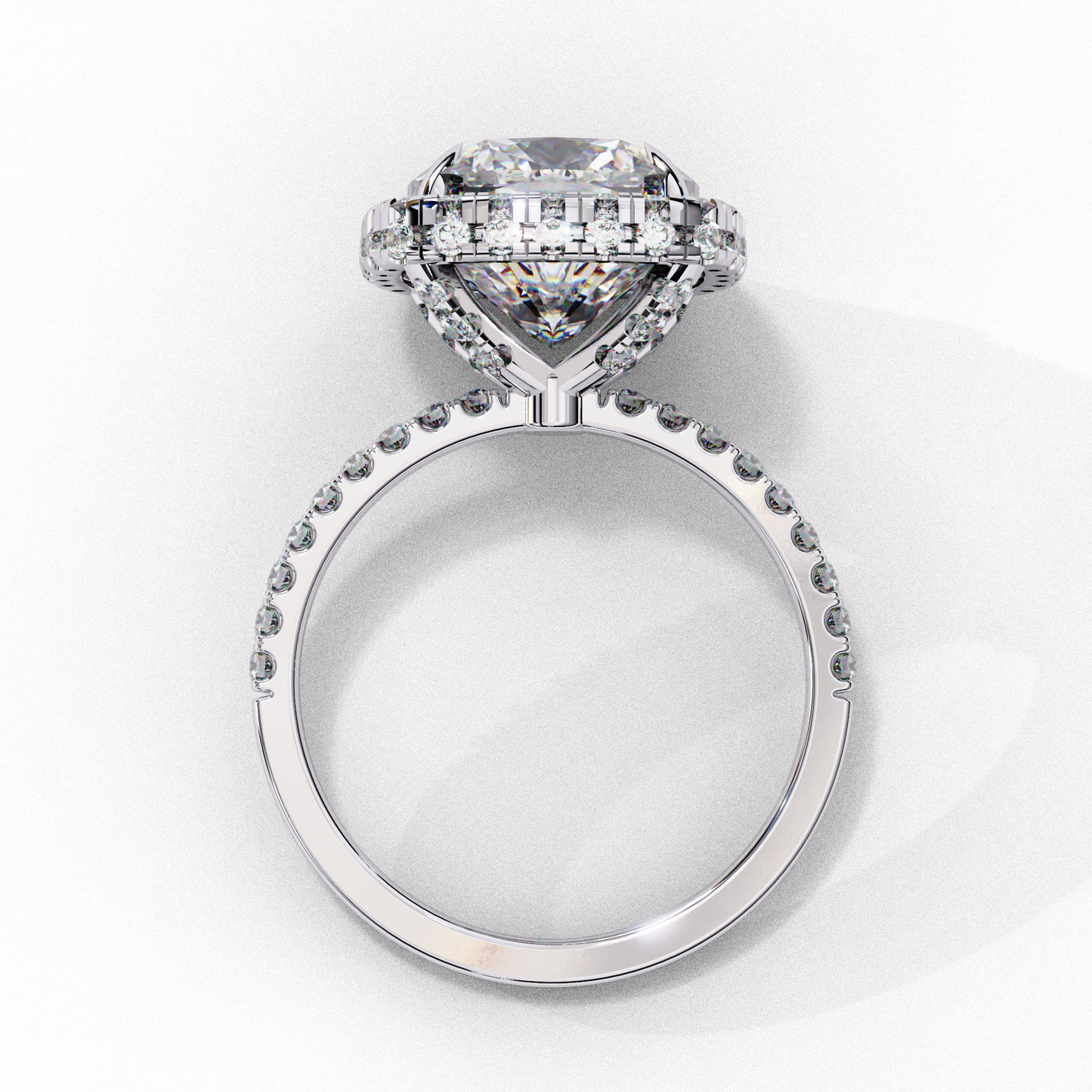 2.75 CT CUSHION Cut Diamond Engagement Ring