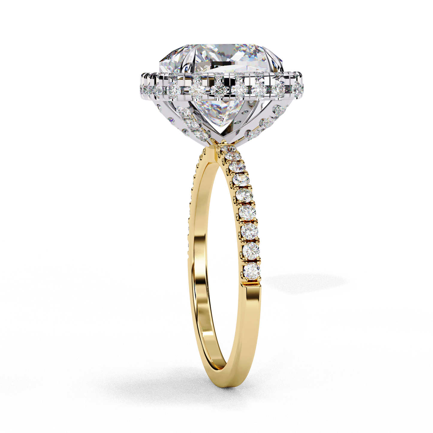 2.75 CT CUSHION Cut Diamond Engagement Ring