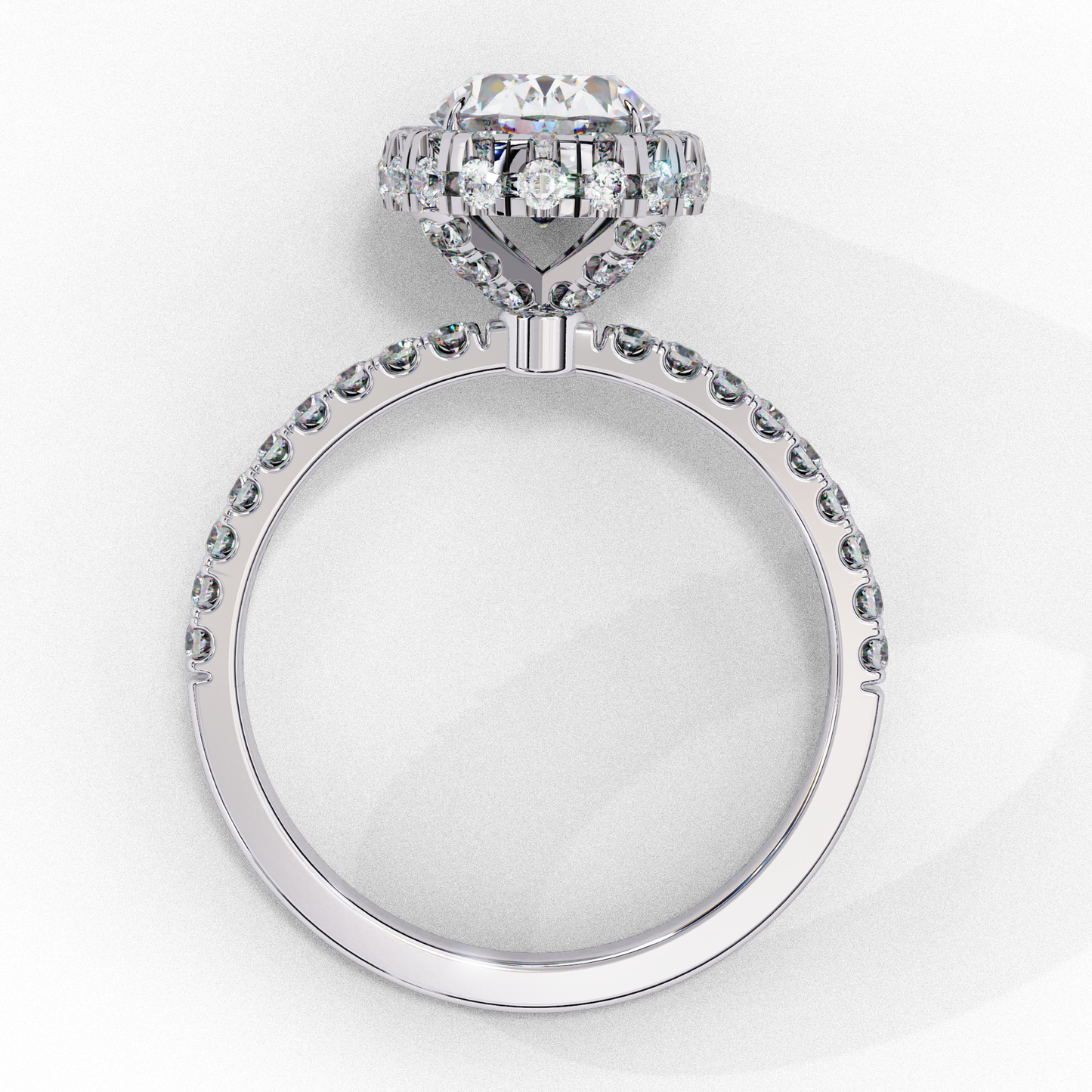 1.75CT  Oval Cut Diamond Engagement Ring