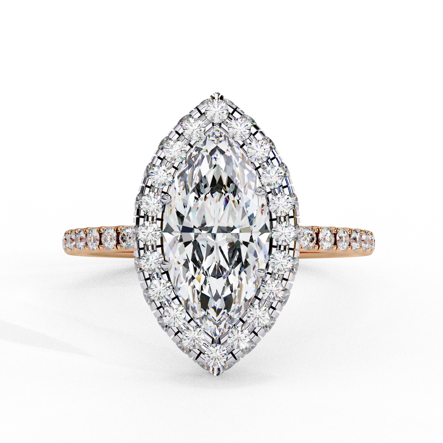 1.50 CT  Marquise Cut Diamond Engagement Ring