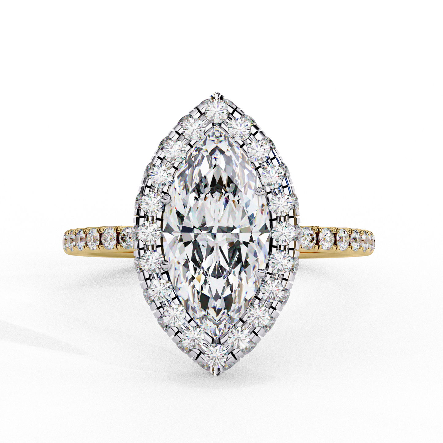 1.50 CT  Marquise Cut Diamond Engagement Ring