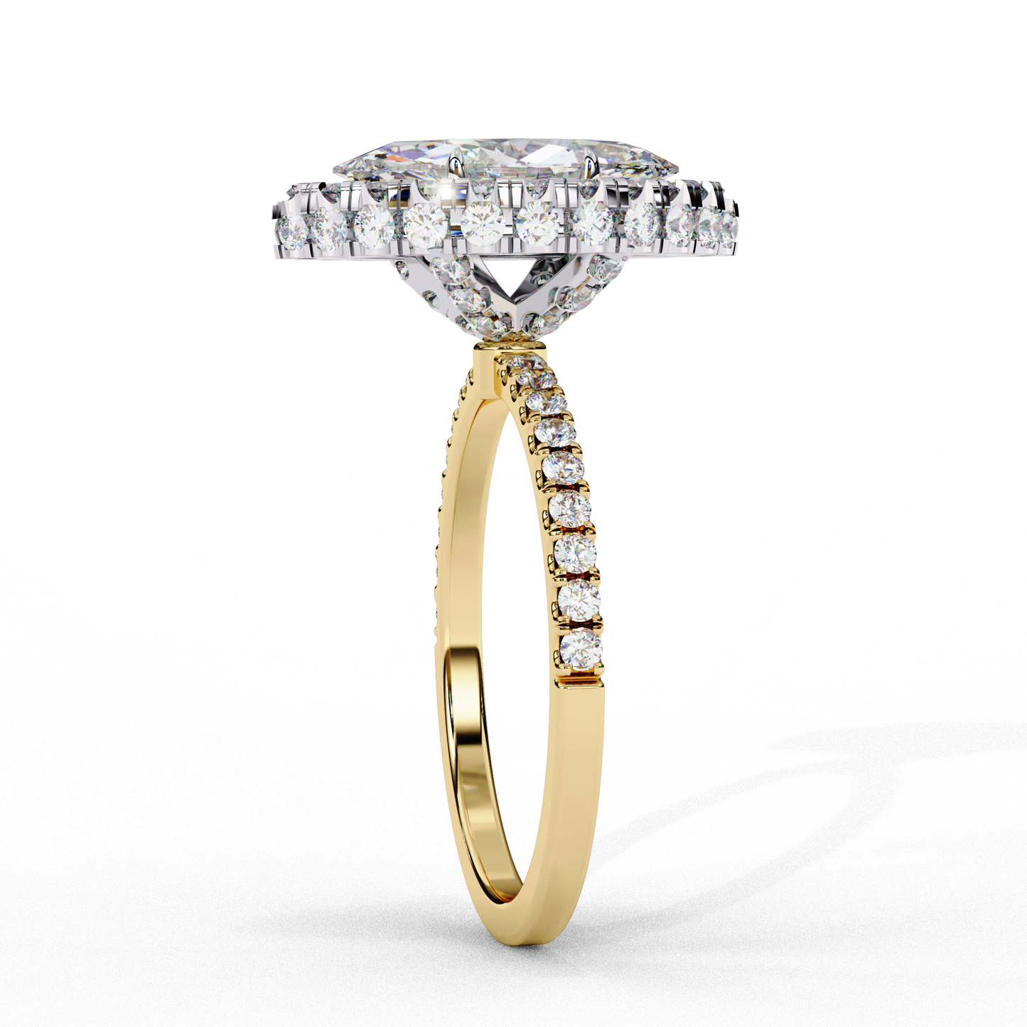 1.50 CT  Marquise Cut Diamond Engagement Ring