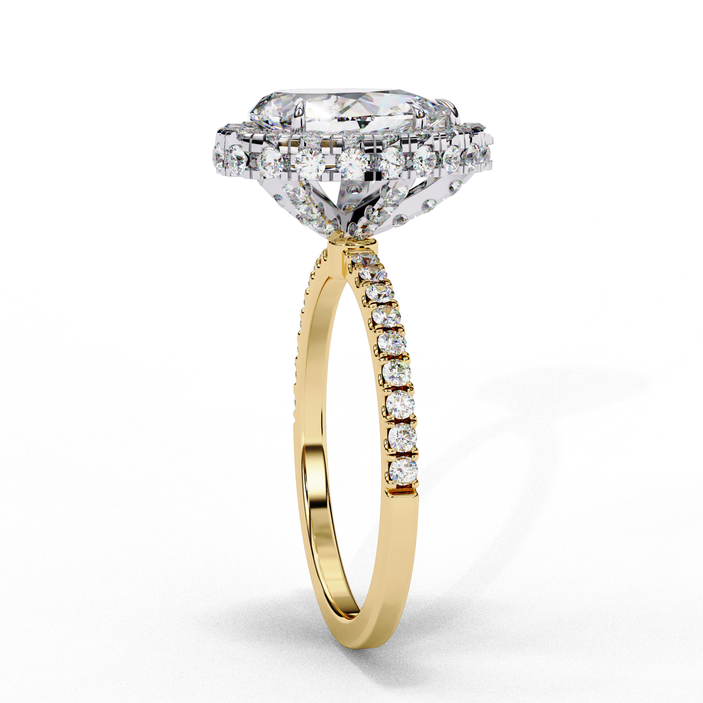 2.25  CT Pear Cut Diamond Engagement Ring