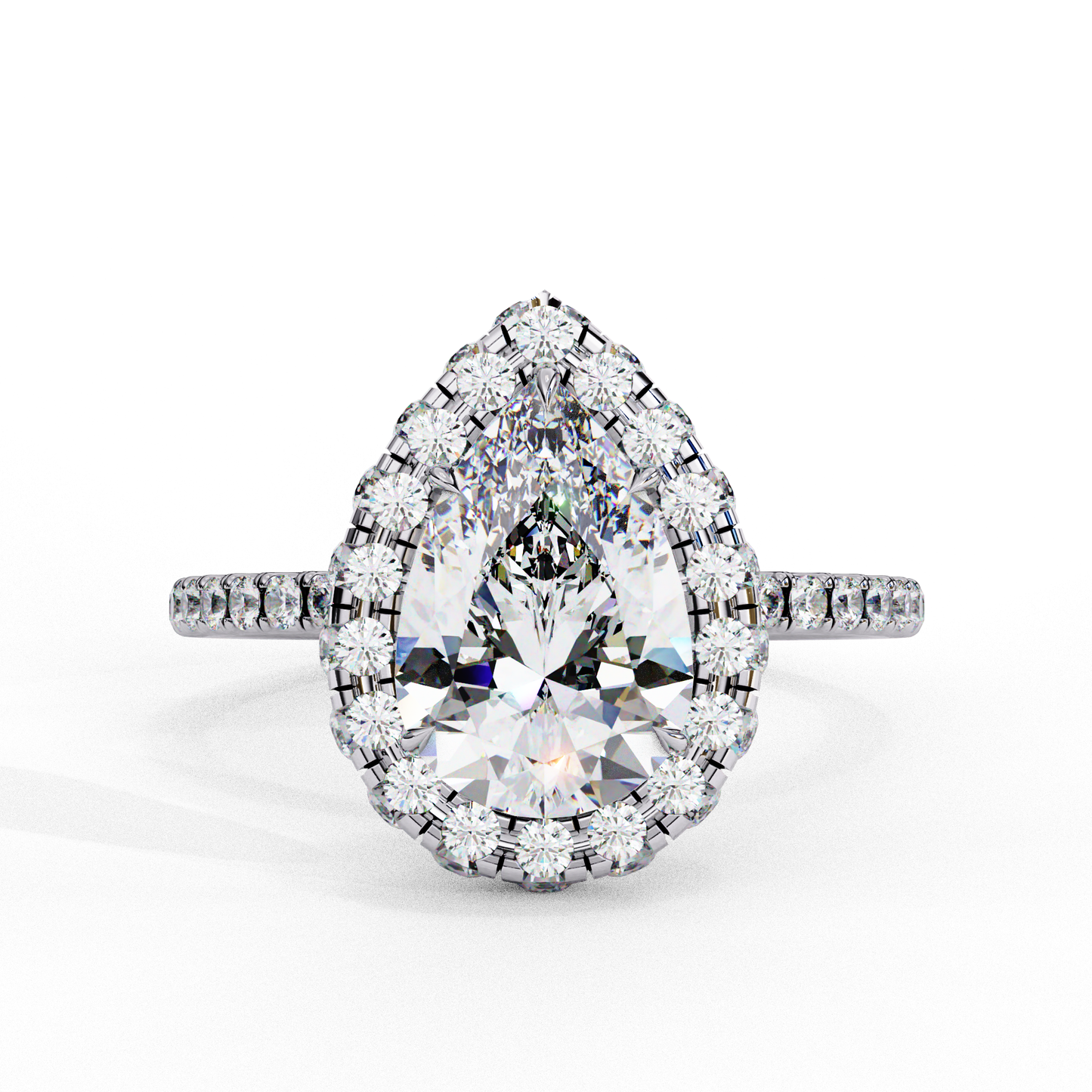 2.25  CT Pear Cut Diamond Engagement Ring - Ulight Jewels