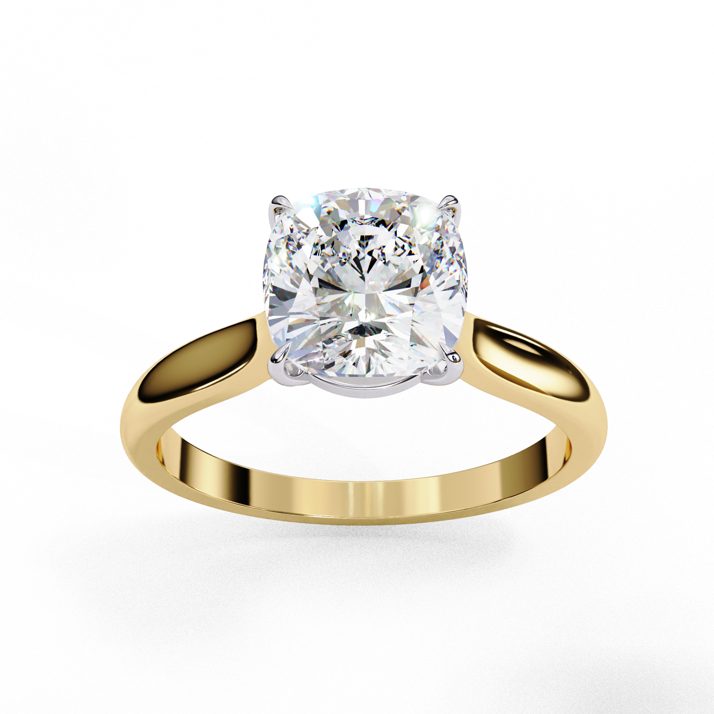 3.00 CT CUSHION Cut Diamond Engagement Ring