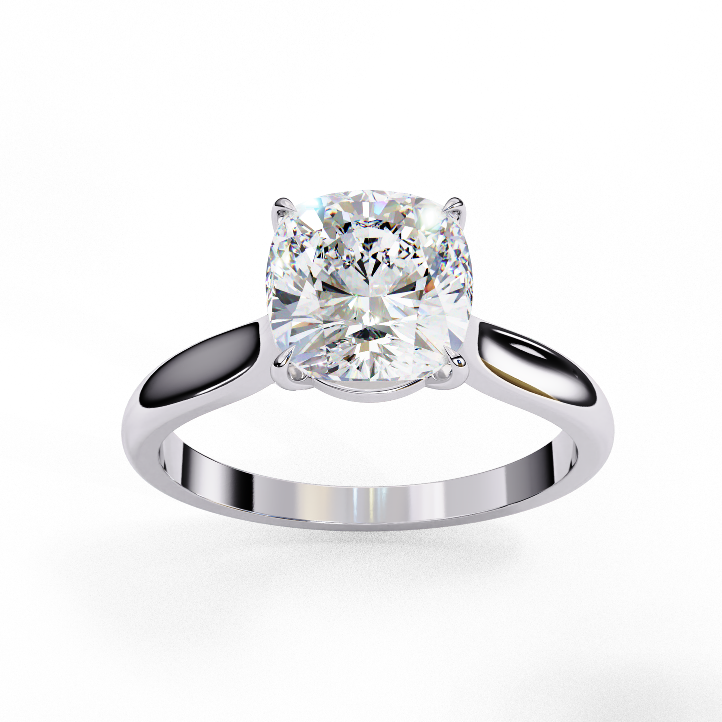 3.00 CT CUSHION Cut Diamond Engagement Ring