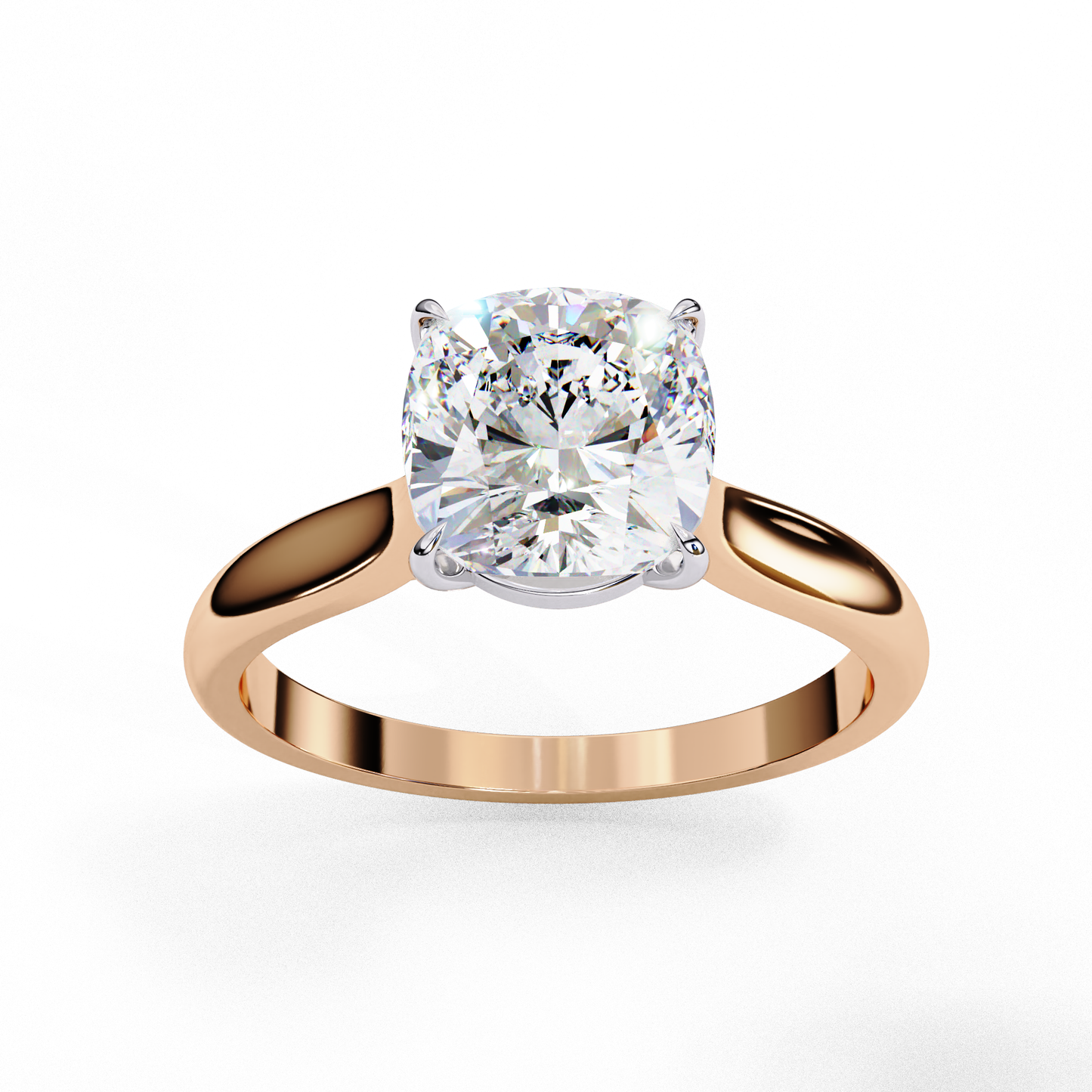 3.00 CT CUSHION Cut Diamond Engagement Ring