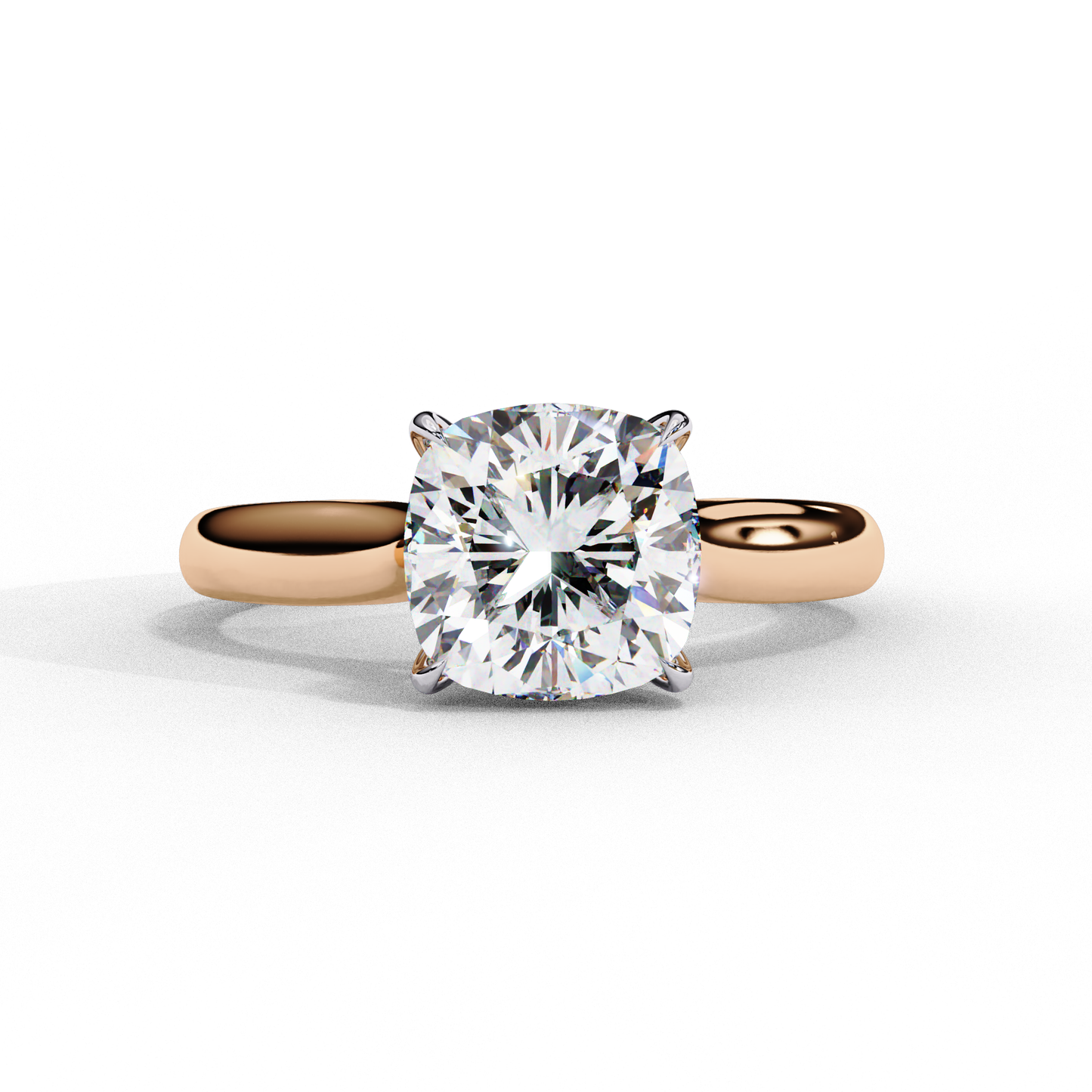 3.00 CT CUSHION Cut Diamond Engagement Ring