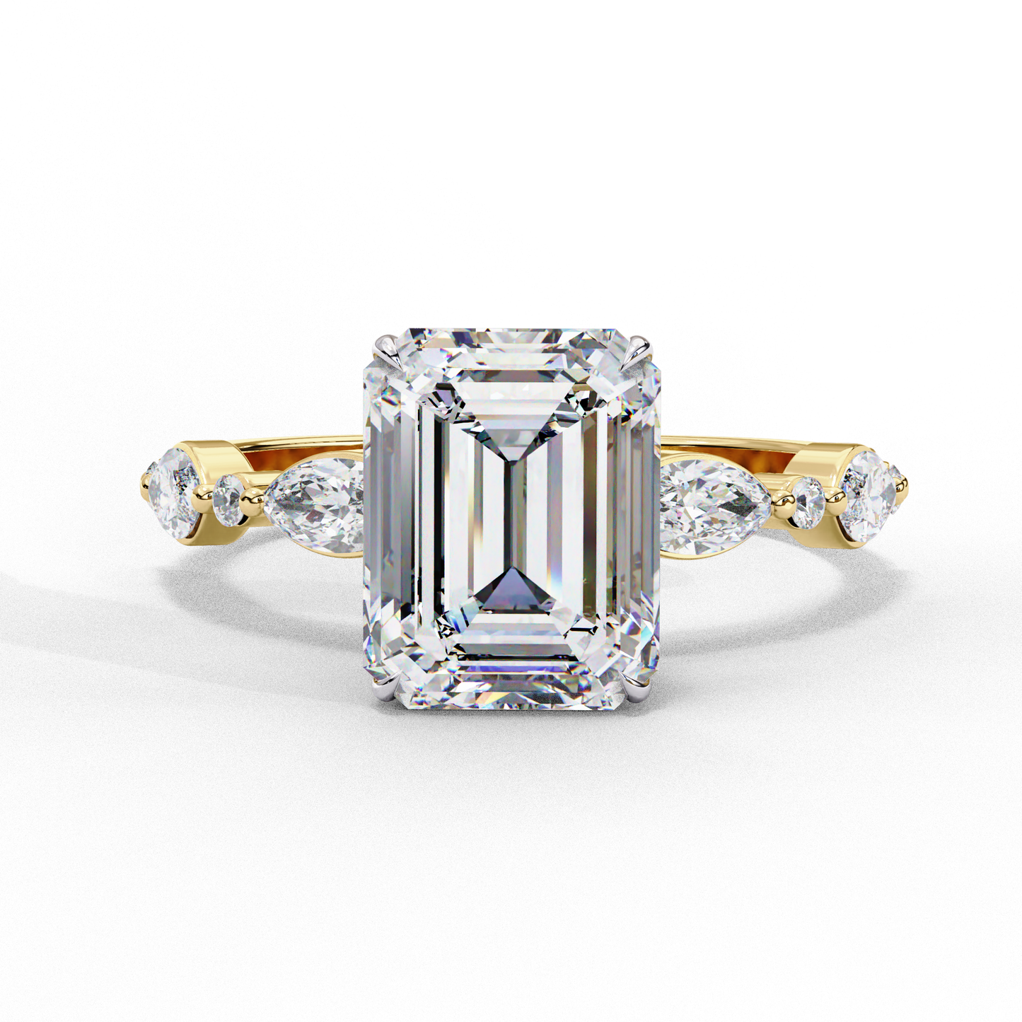 2.00 CT EMERALD Cut Diamond Engagement Ring