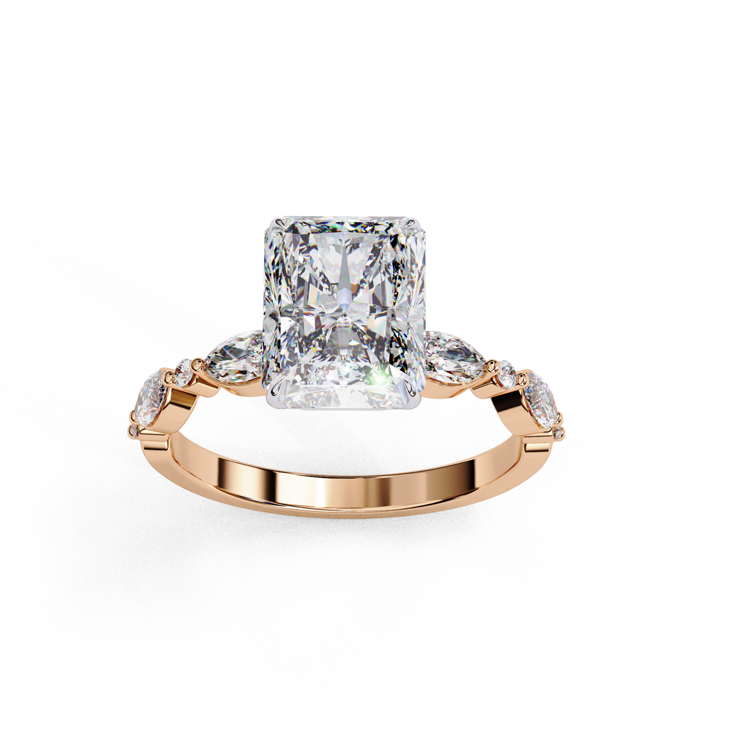 2.00 CT RADIANT Cut Diamond Engagement Ring