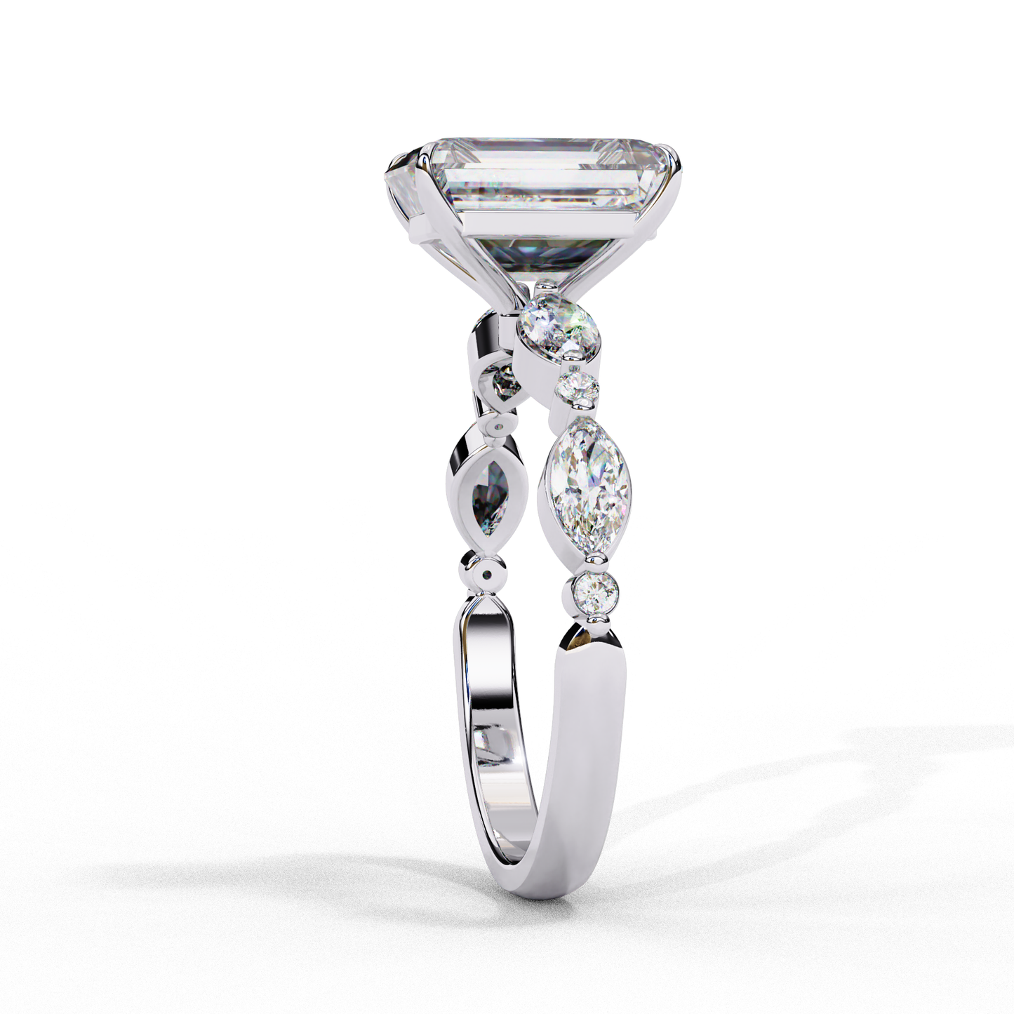 2.00 CT RADIANT Cut Diamond Engagement Ring