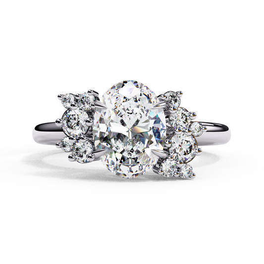 1.25 CT Oval Cut Diamond Engagement Ring - Ulight Jewels