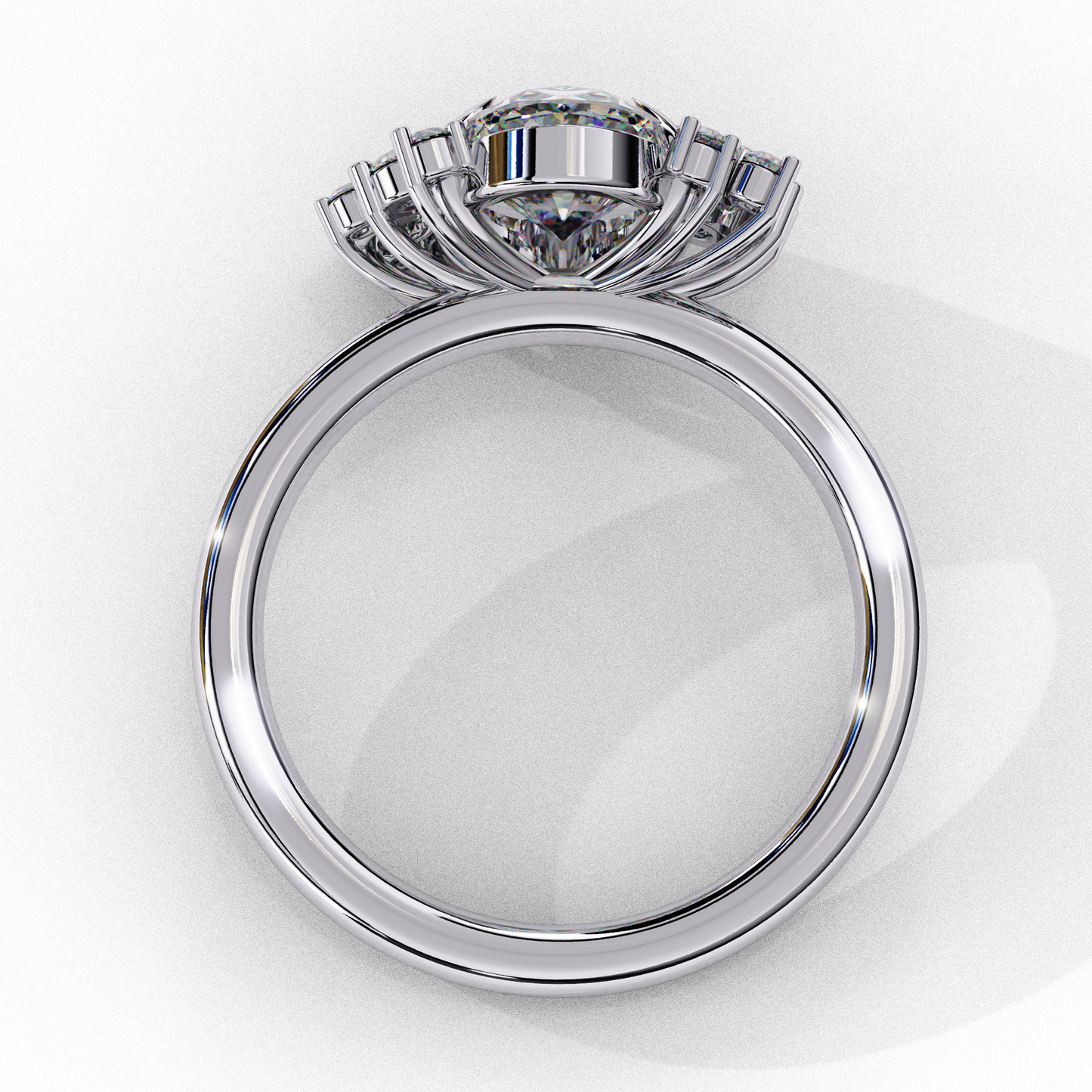 1.25 CT Oval Cut Diamond Engagement Ring