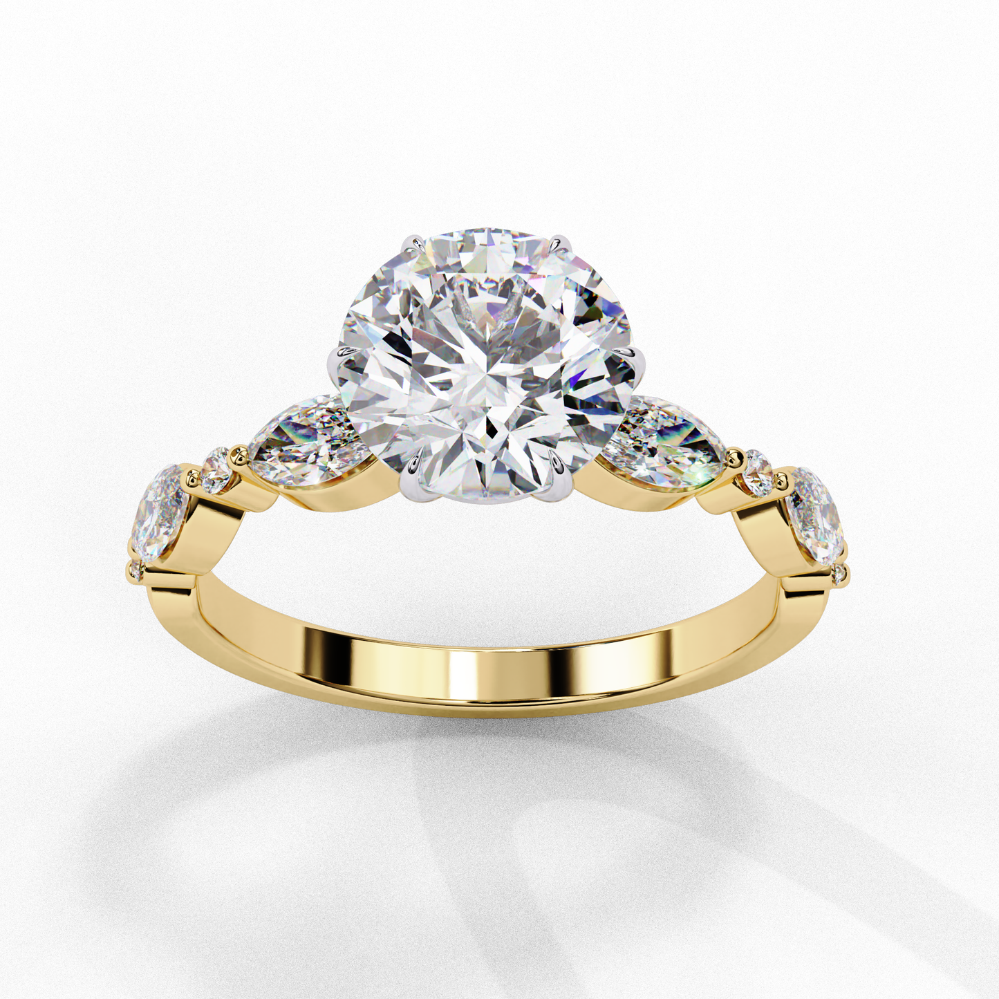 2.00 CT  Round  Cut Diamond Engagement Ring