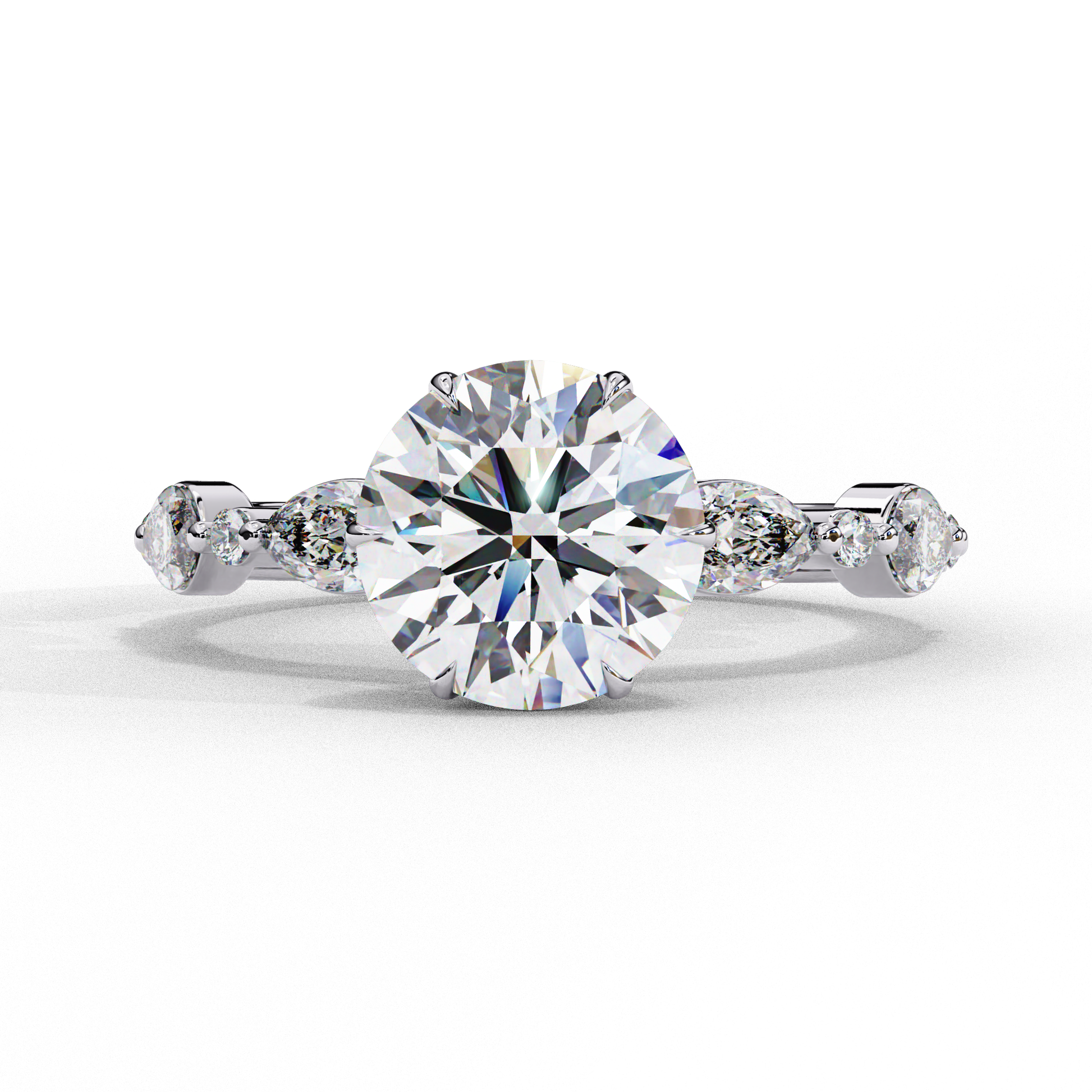 2.00 CT  Round  Cut Diamond Engagement Ring - Ulight Jewels