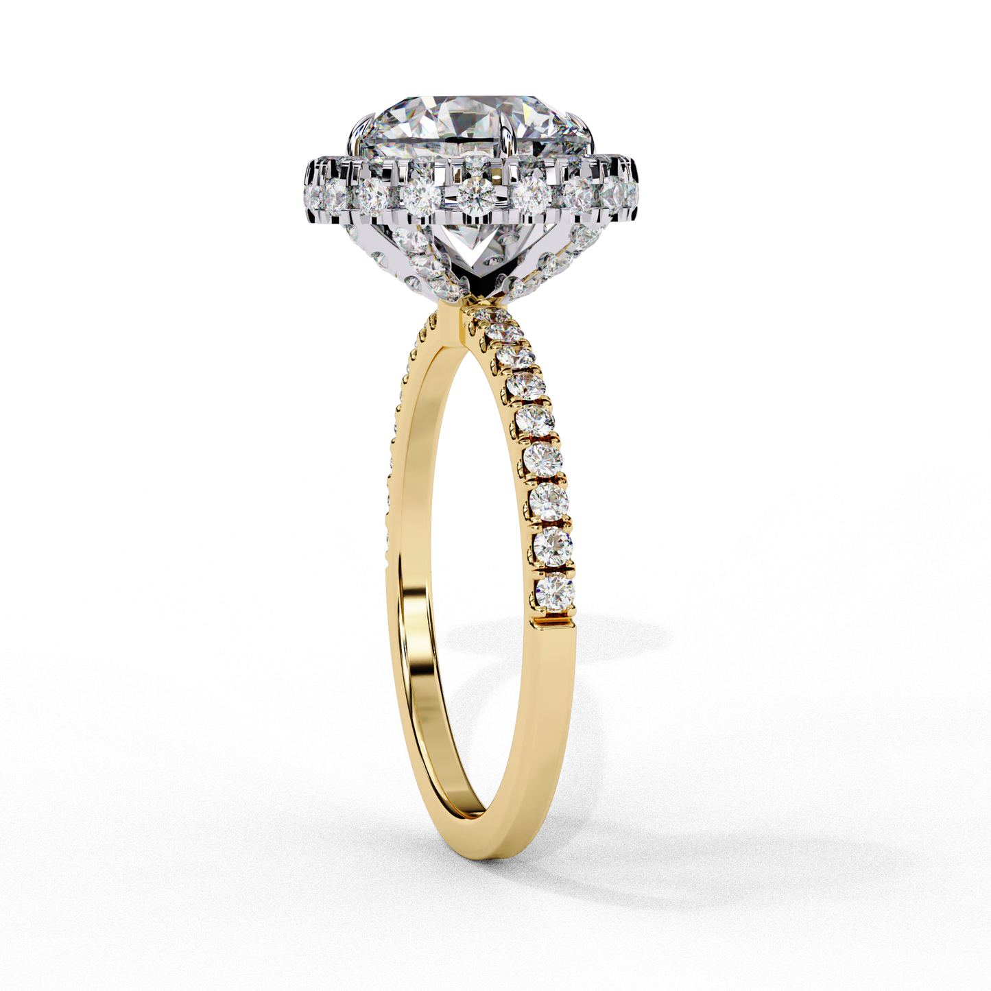 2.00 CT  Round  Cut Diamond Engagement Ring