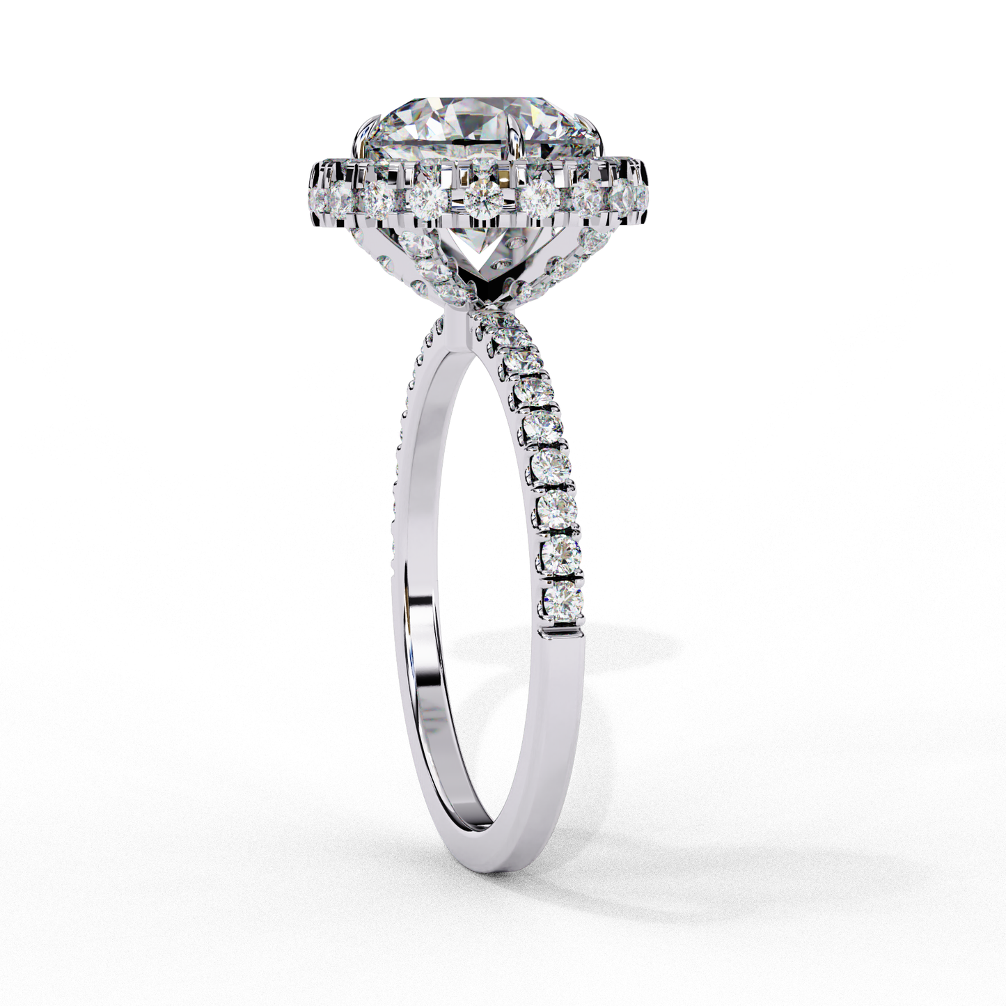 2.00 CT  Round  Cut Diamond Engagement Ring