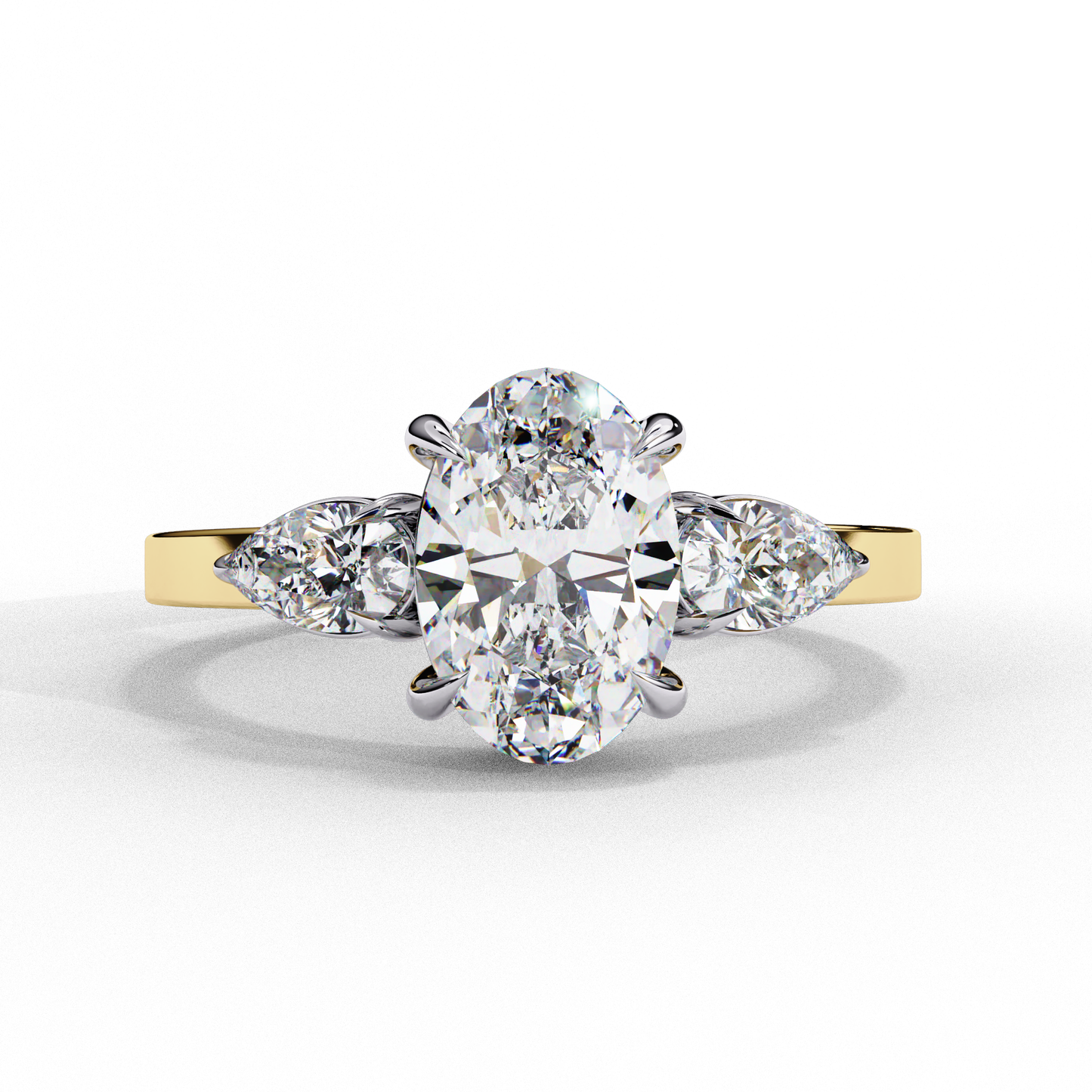 1.50 CT OVAL Cut Diamond Engagement Ring