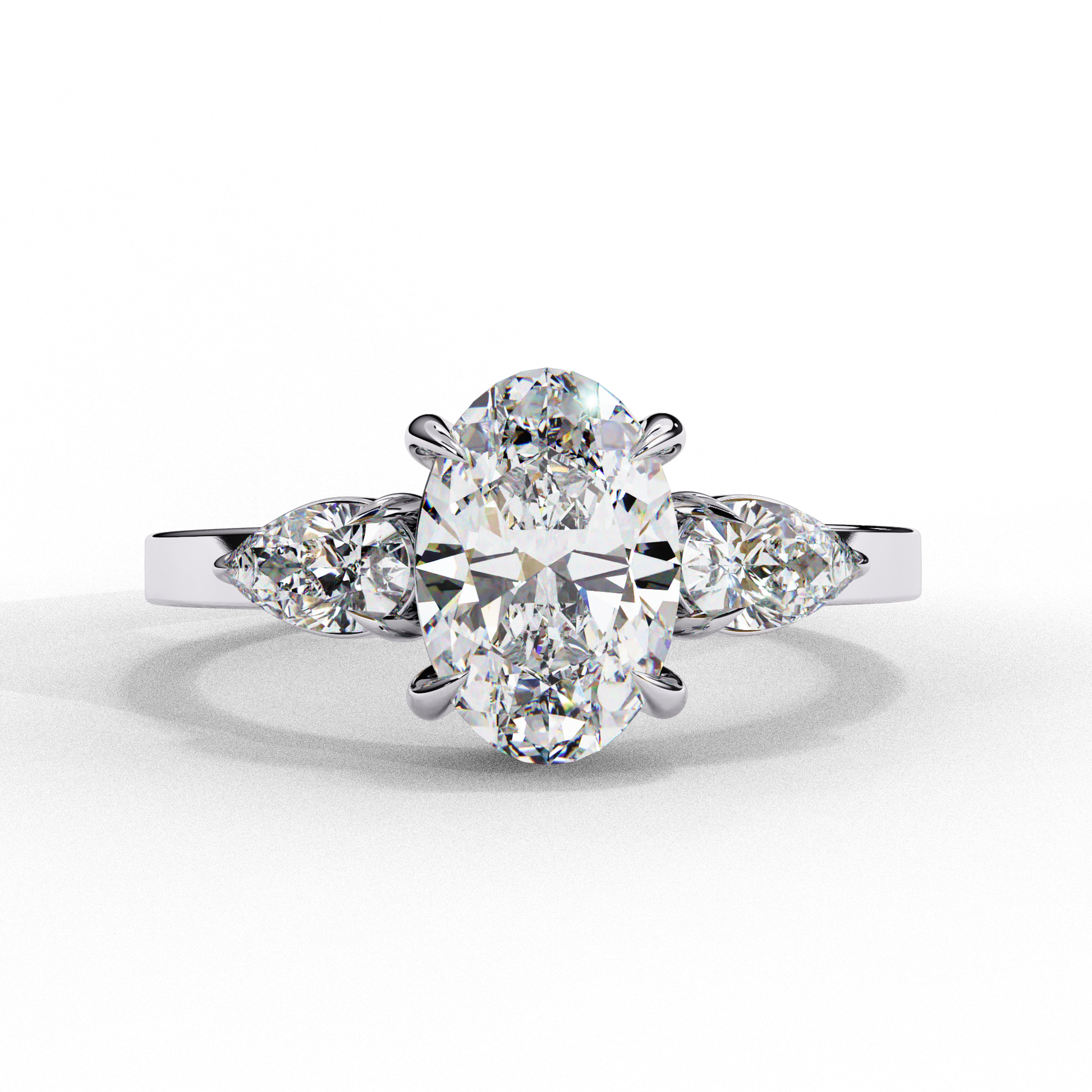 1.50 CT OVAL Cut Diamond Engagement Ring - Ulight Jewels