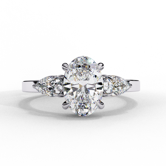 1.50 CT OVAL Cut Diamond Engagement Ring - Ulight Jewels