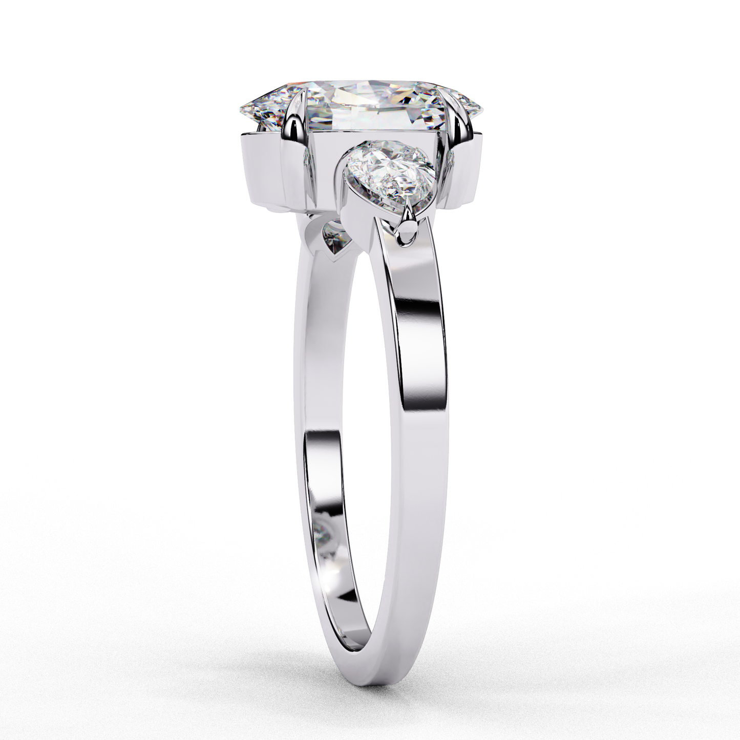 1.50 CT OVAL Cut Diamond Engagement Ring