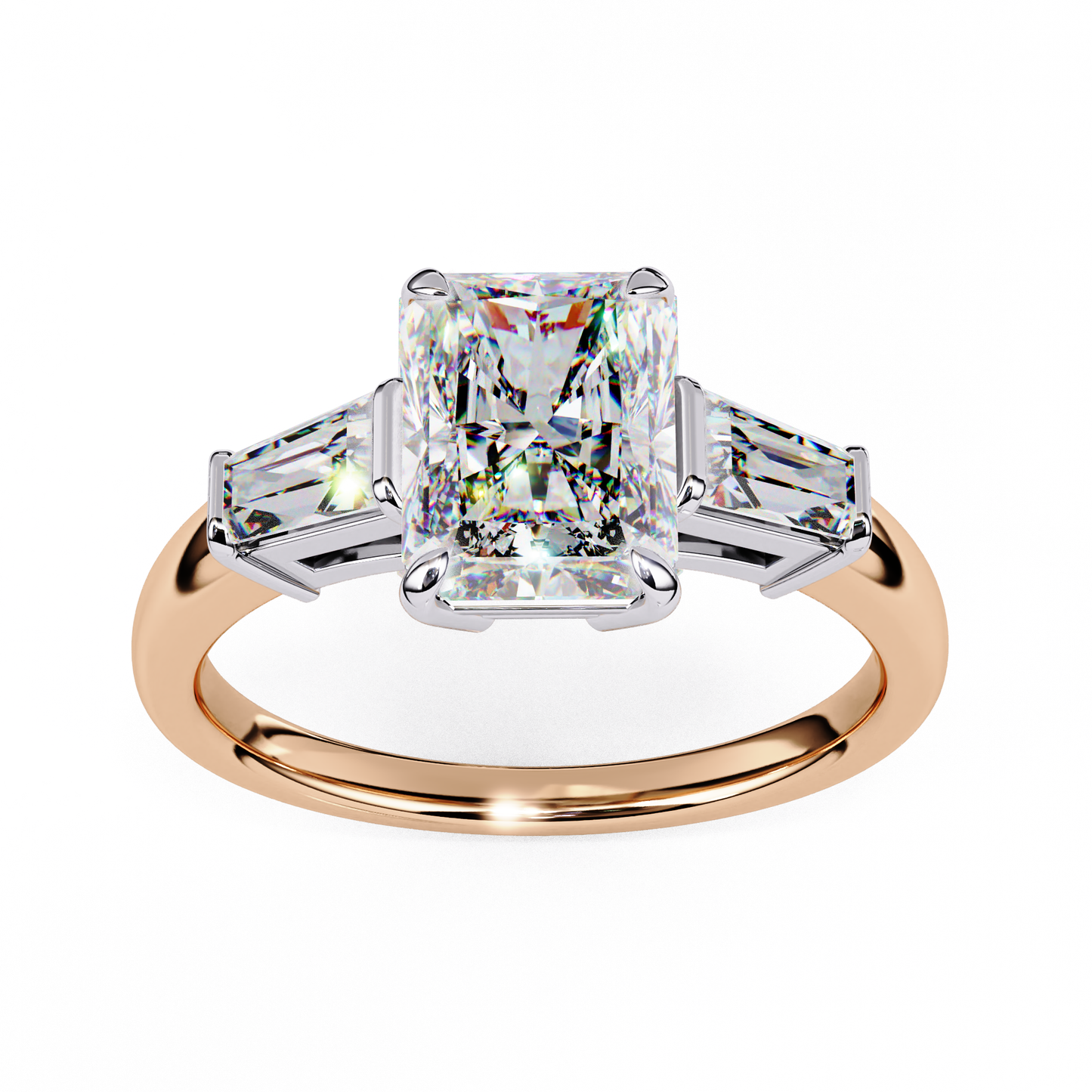 2.25  CT RADIANT Cut Diamond Engagement Ring