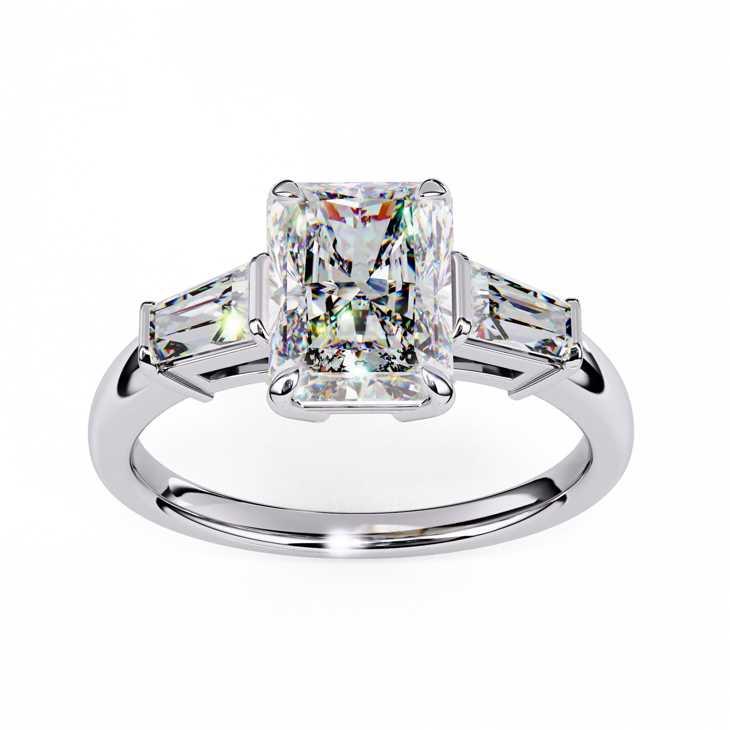 2.25  CT RADIANT Cut Diamond Engagement Ring