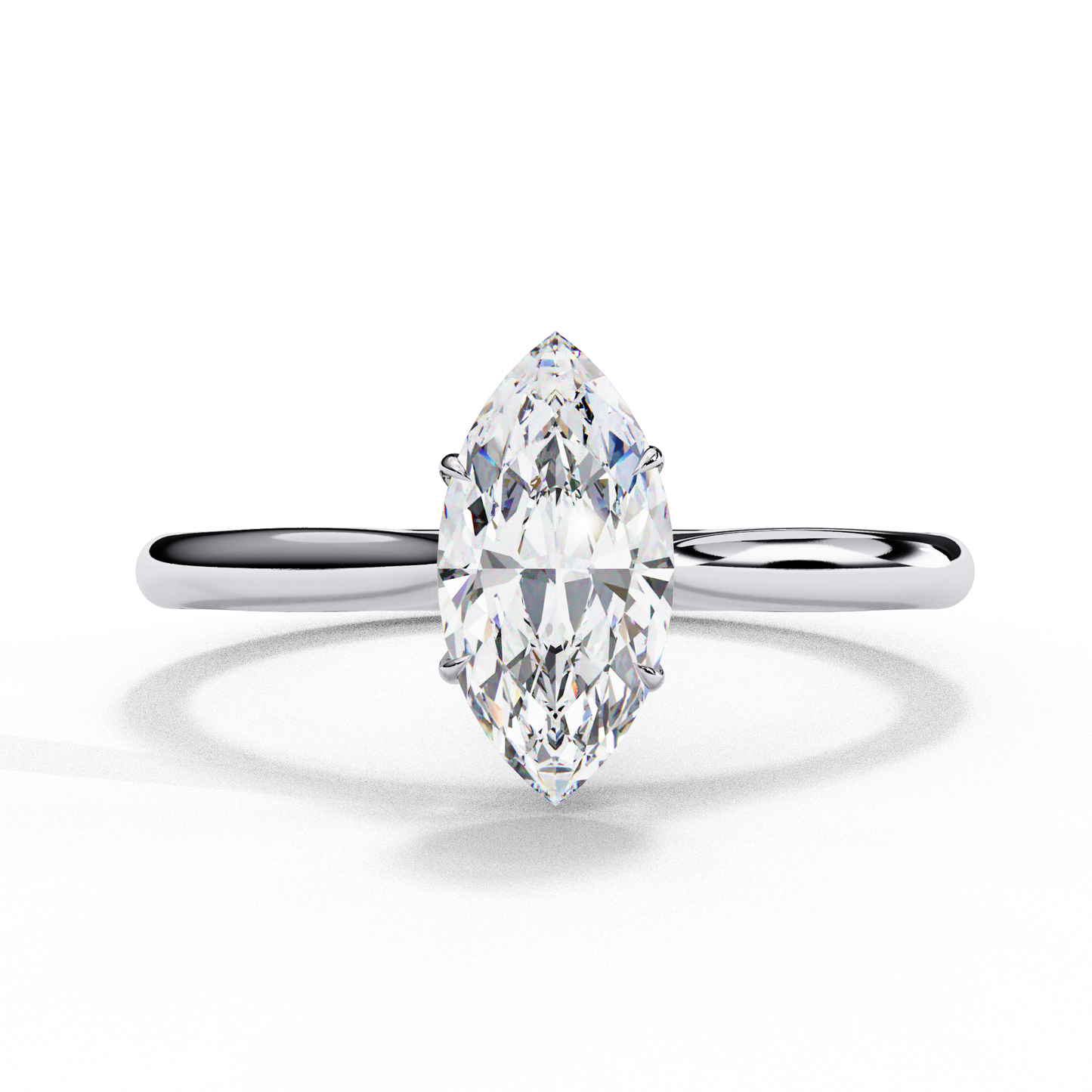 1.00  CT  Marquise Cut Diamond Engagement Ring - Ulight Jewels