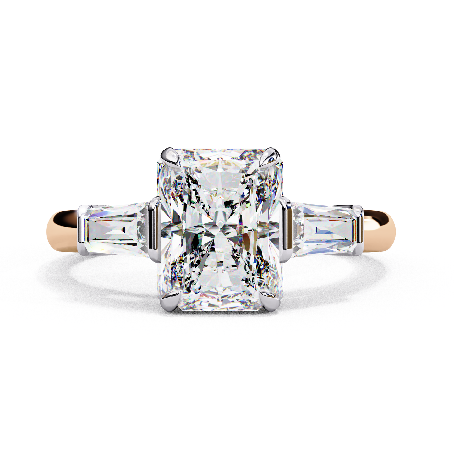 2.25  CT RADIANT Cut Diamond Engagement Ring