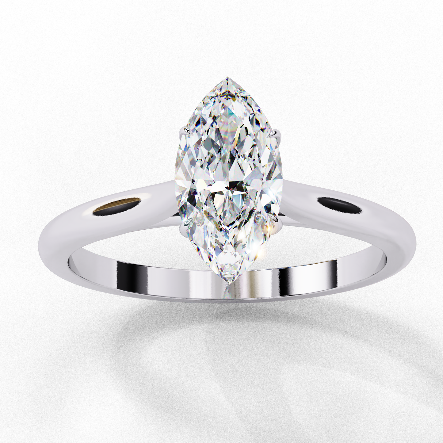 1.00  CT  Marquise Cut Diamond Engagement Ring