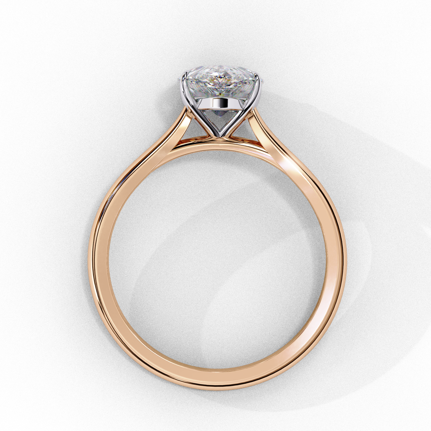 1.25  CT Pear Cut Diamond Engagement Ring