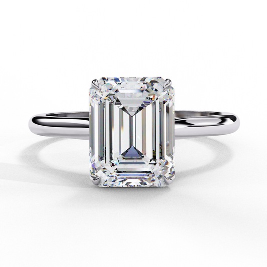 2.50 CT Emerald  Cut Diamond Engagement Ring - Ulight Jewels