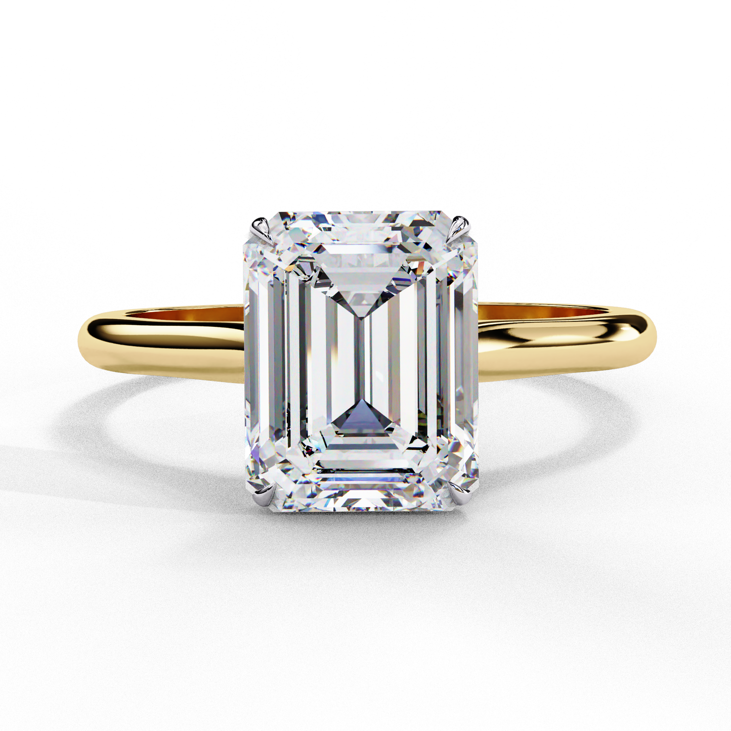 2.50 CT Emerald  Cut Diamond Engagement Ring