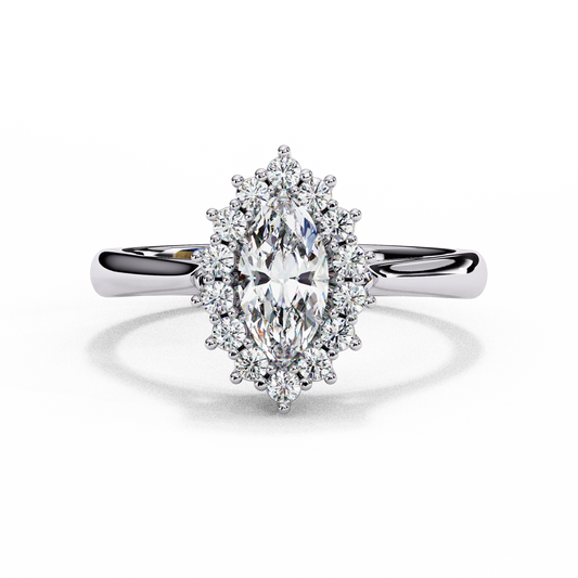 0.50  CT Marquise Cut Diamond Engagement Ring - Ulight Jewels