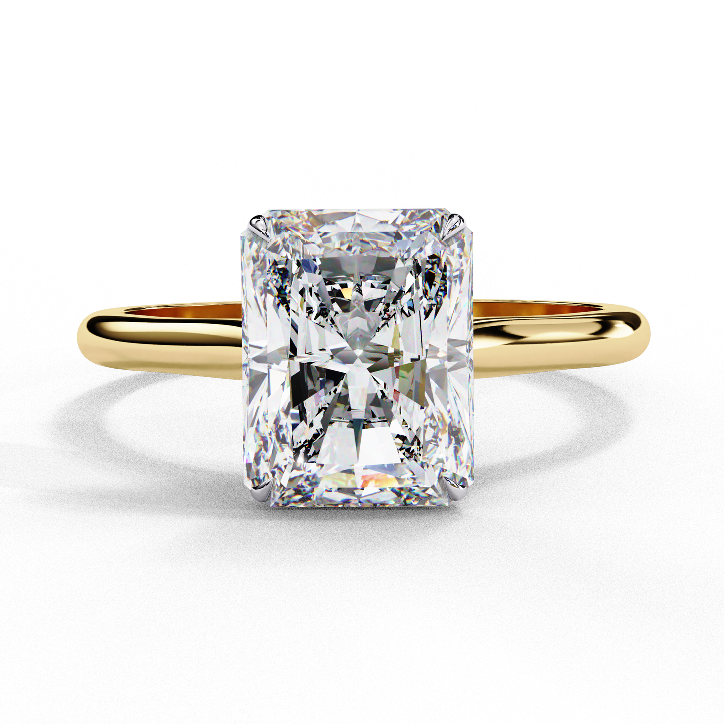 2.50 CT Radiant Cut Diamond Engagement Ring