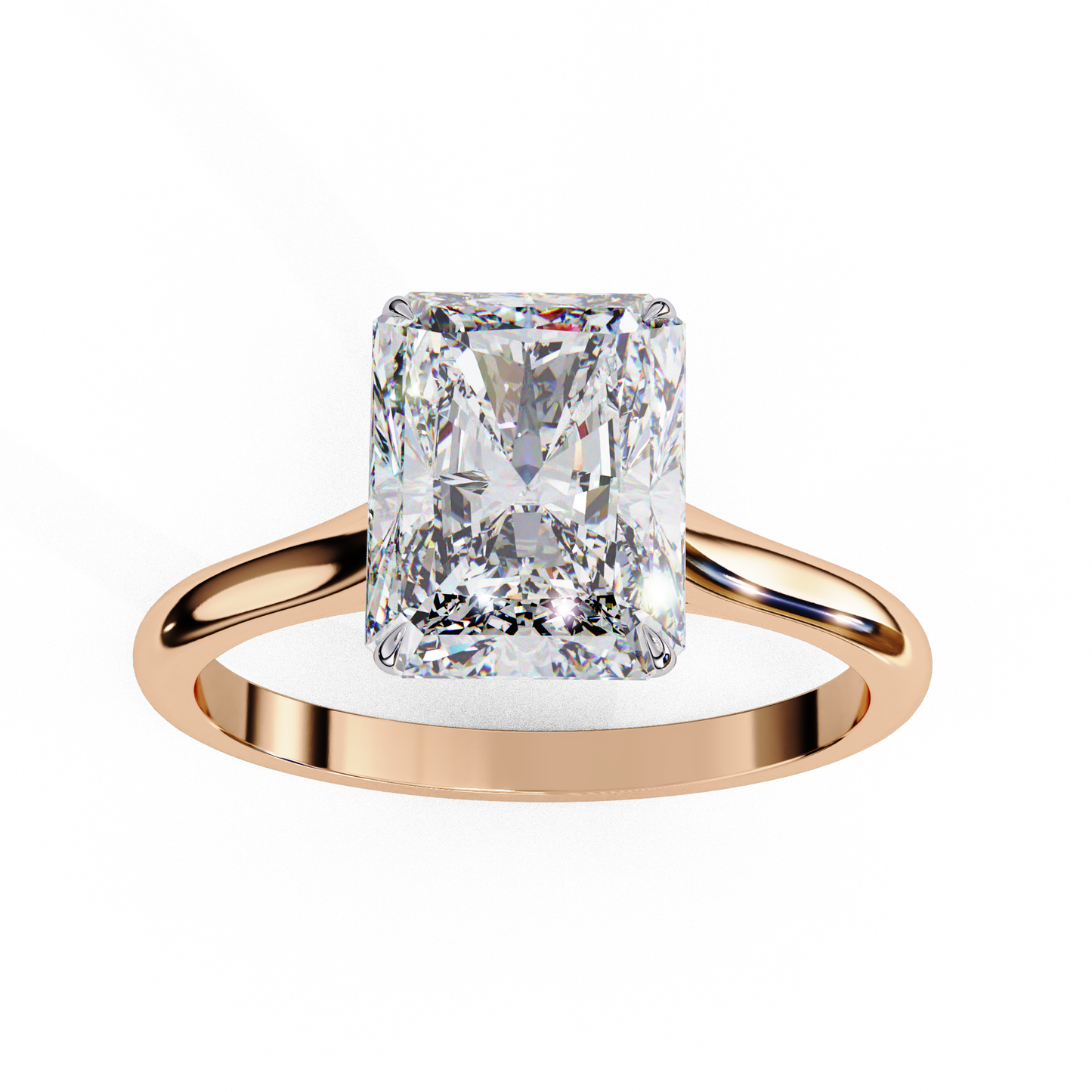 2.50 CT Radiant Cut Diamond Engagement Ring