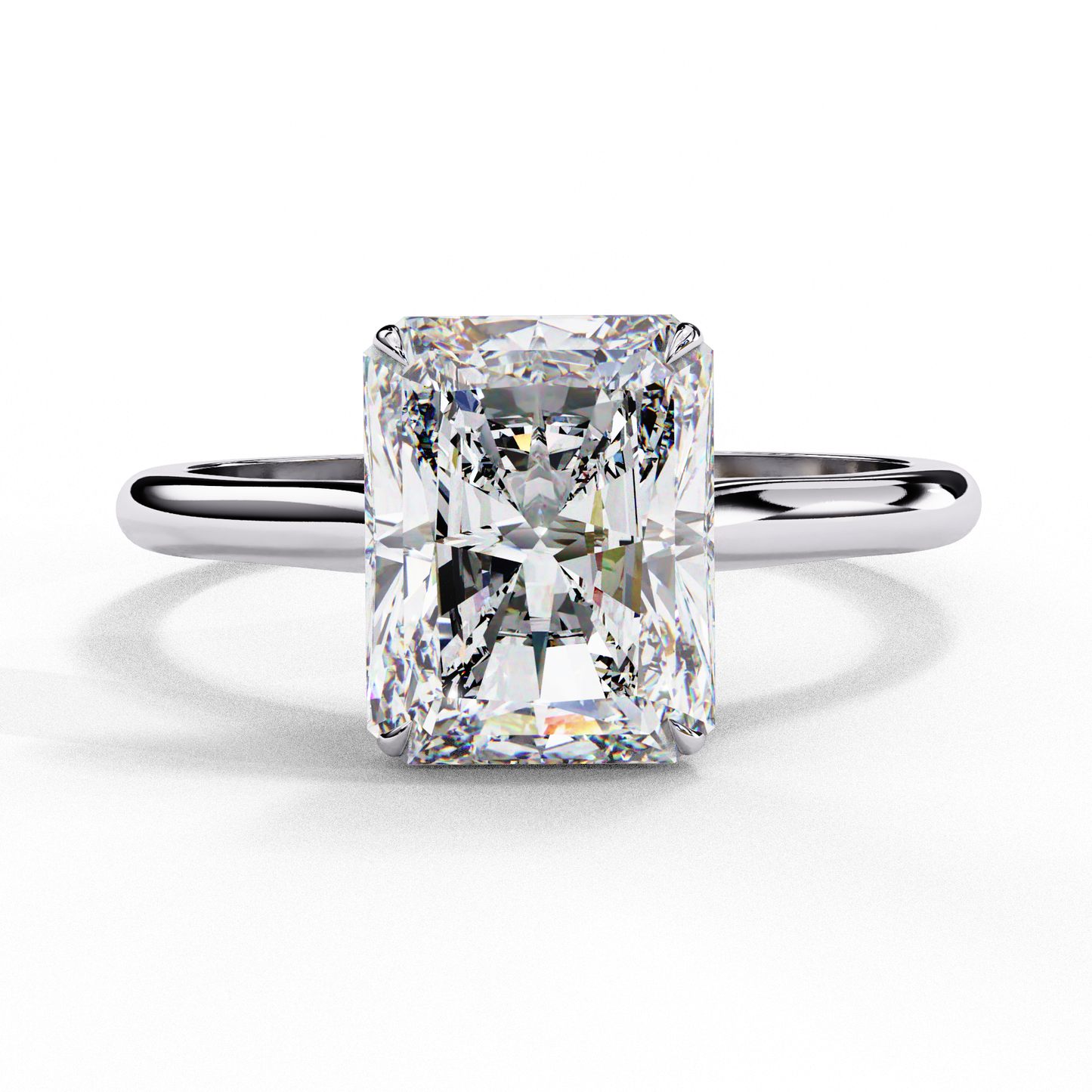 2.50 CT Radiant Cut Diamond Engagement Ring - Ulight Jewels