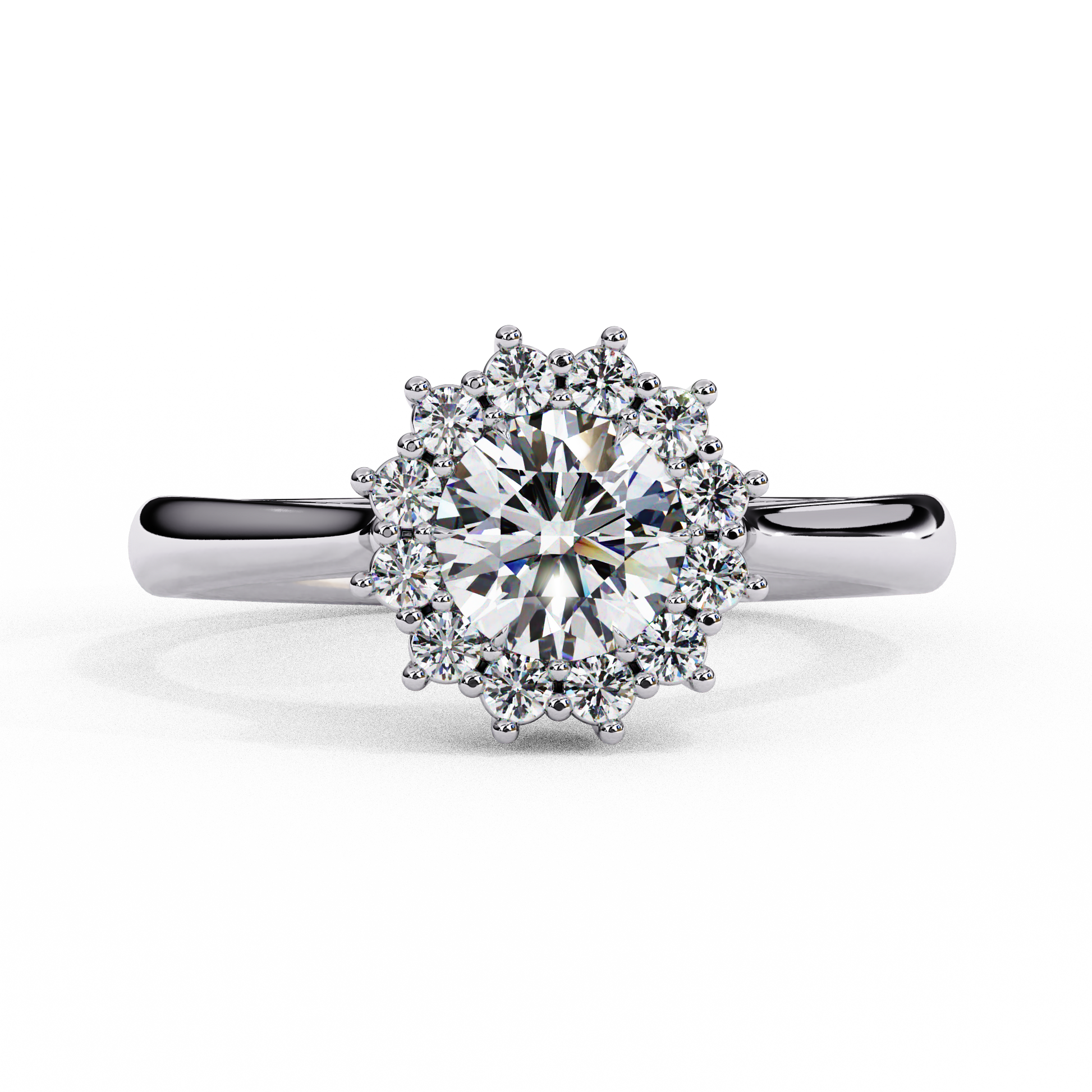 0.50  CT Round  Cut Diamond Engagement Ring - Ulight Jewels