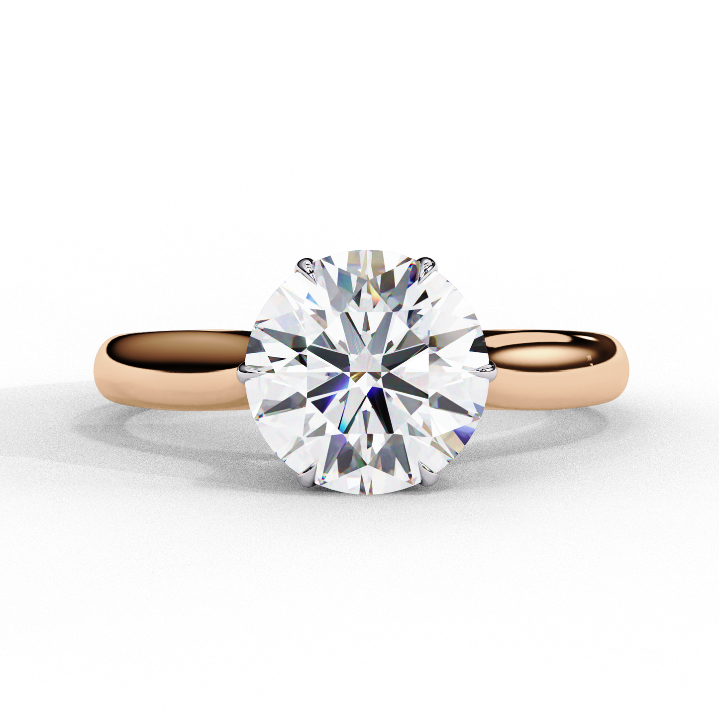 2.00  CT Round Cut Diamond Engagement Ring