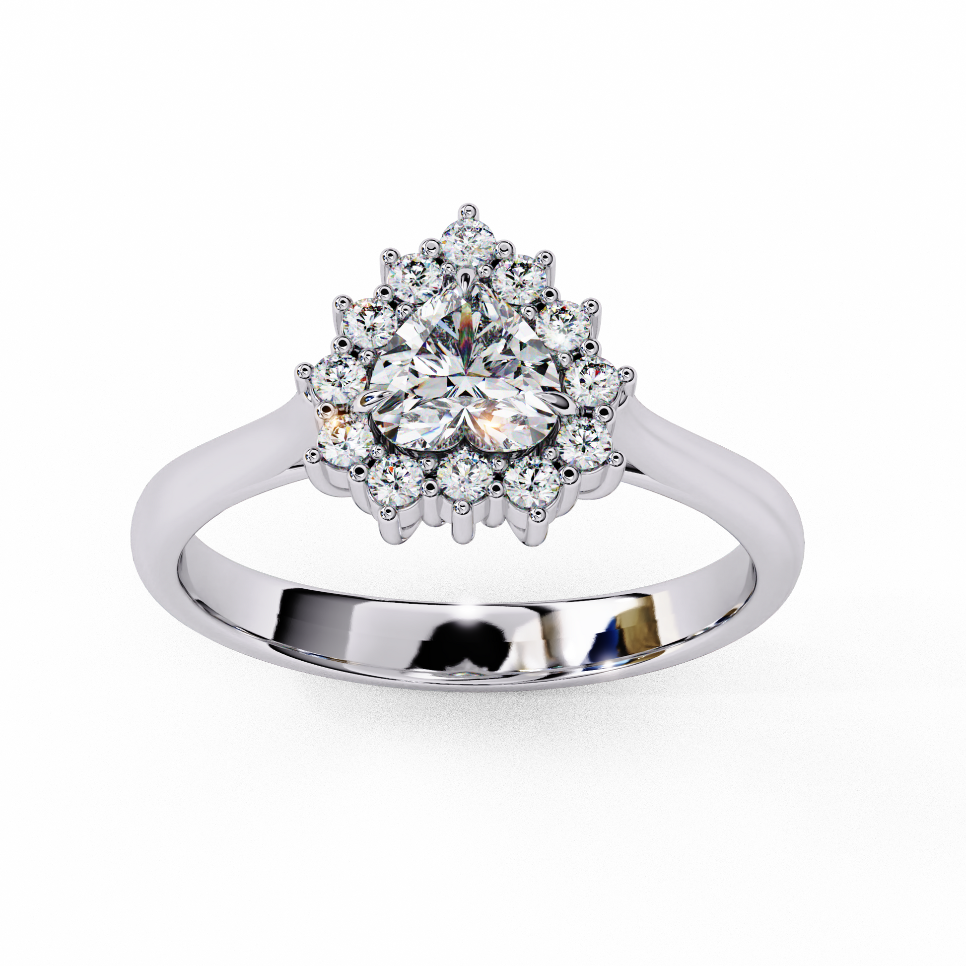 0.60 CT HEART Cut Diamond Engagement Ring - Ulight Jewels