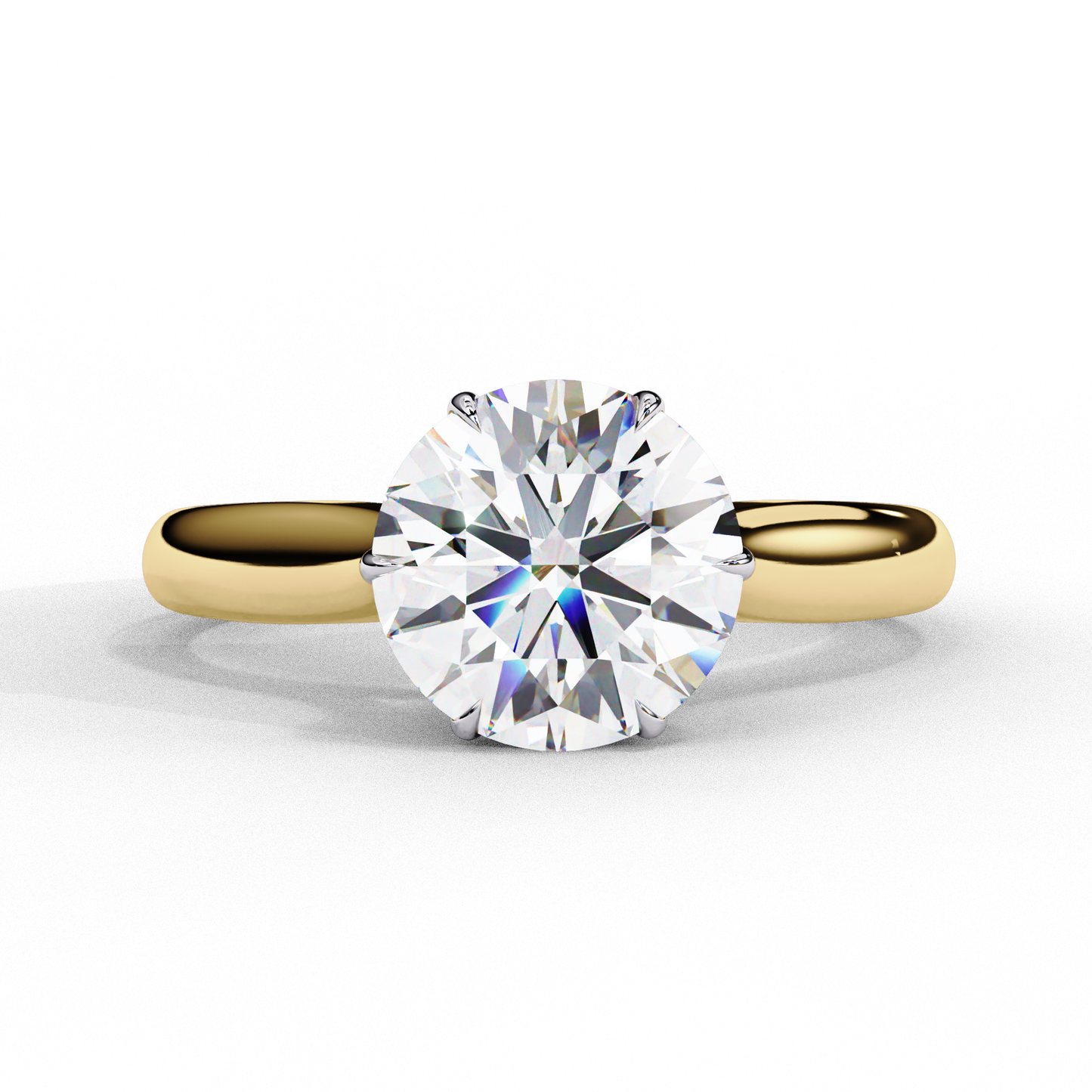 2.00  CT Round Cut Diamond Engagement Ring