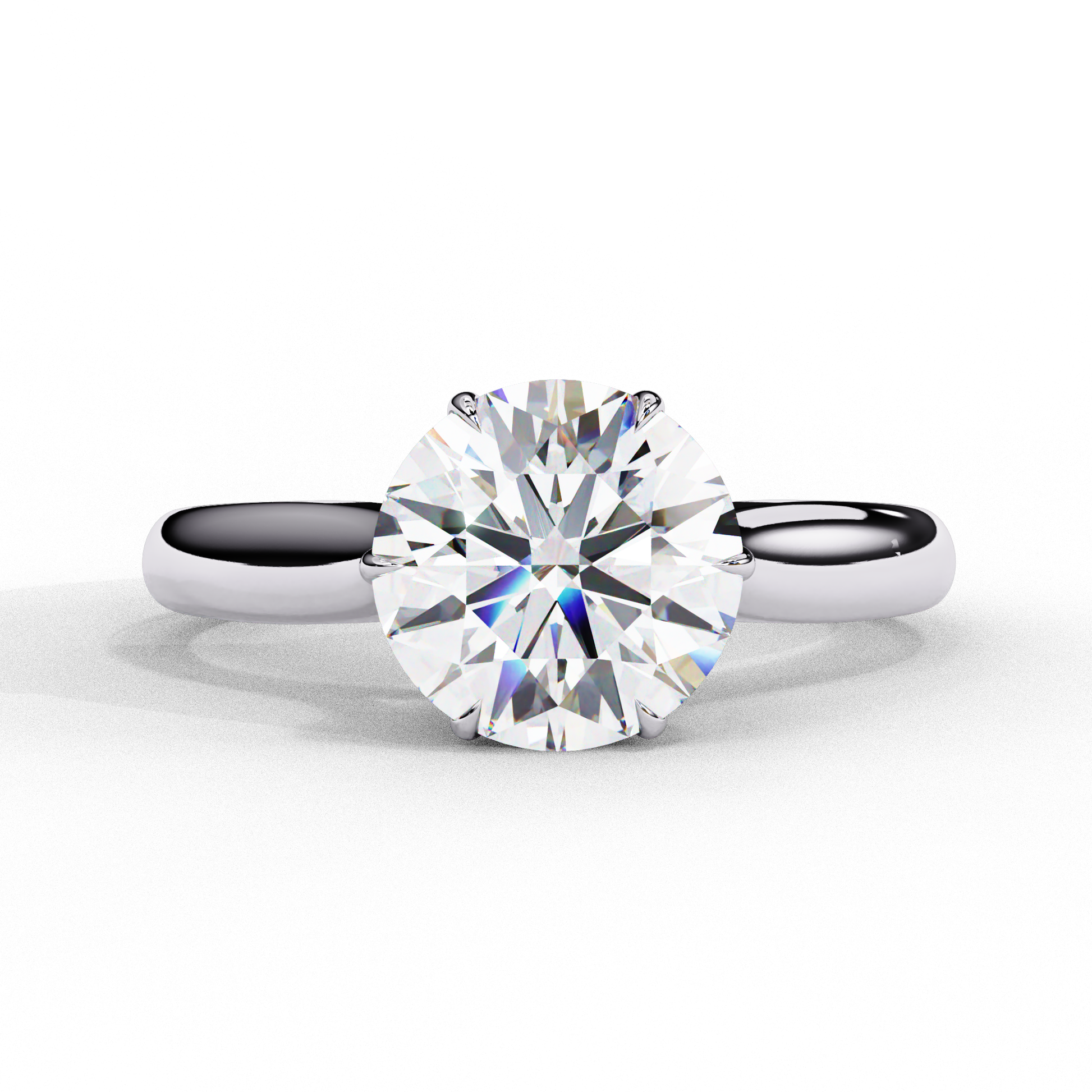 2.00  CT Round Cut Diamond Engagement Ring - Ulight Jewels