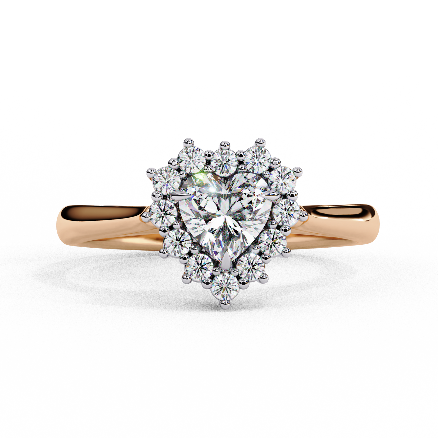 0.60 CT HEART Cut Diamond Engagement Ring