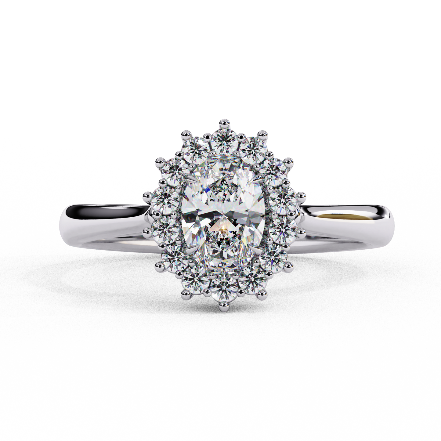 0.50 CT OVAL Cut Diamond Engagement Ring - Ulight Jewels