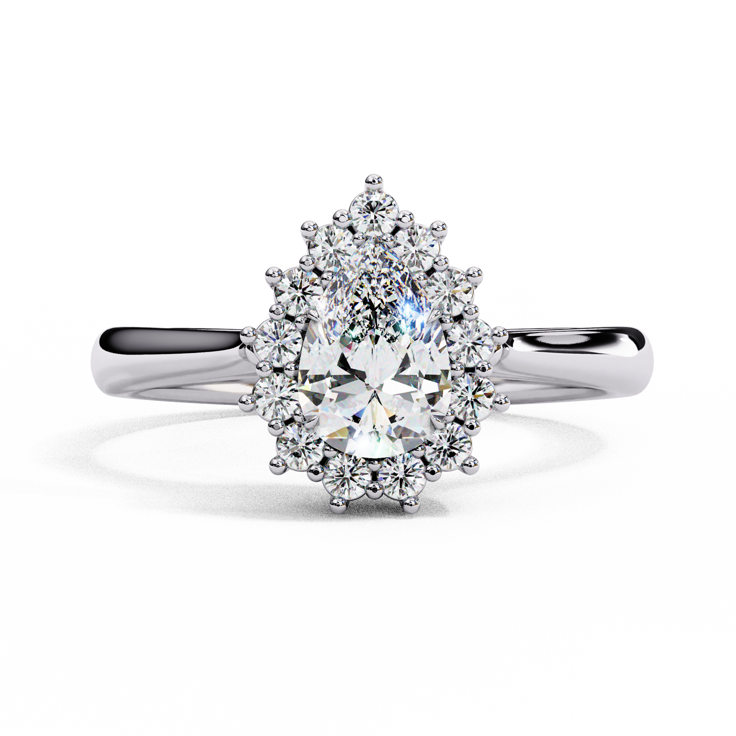 0.50 CT PEAR Cut Diamond Engagement Ring - Ulight Jewels