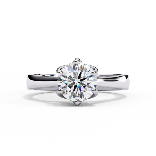 1.30 CT  Round  Cut Diamond Engagement Ring - Ulight Jewels